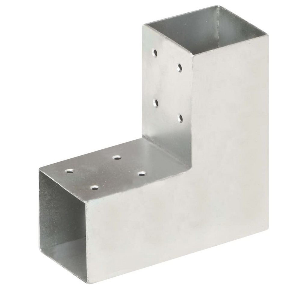 Thumbnail - vidaXL Gartentor Pfostenverbinder 4 Stk L-Form Verzinktes Metall 71 x 71 mm