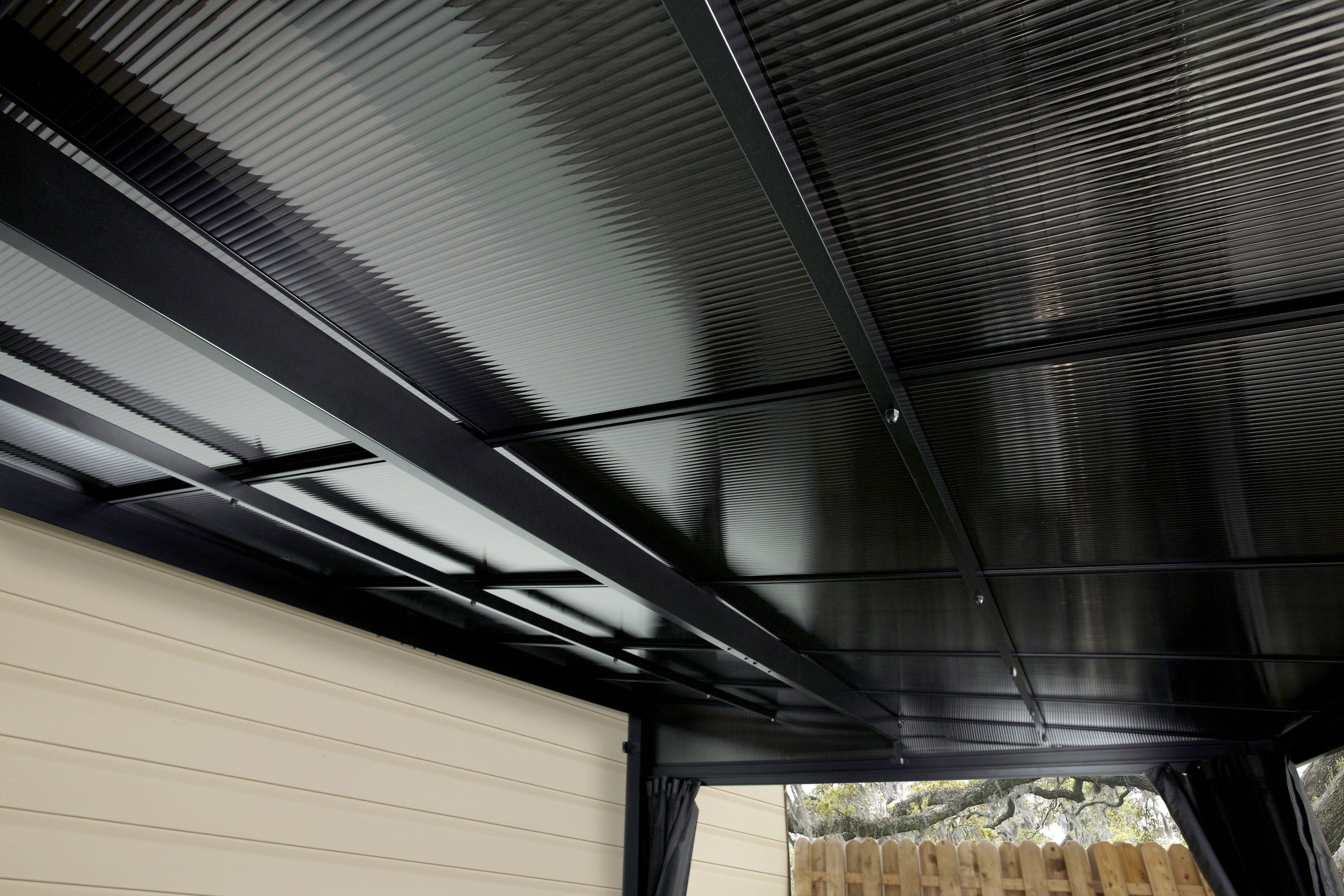 Sojag Anbaupavillon St. Barthelemy 10x12 anthrazit, BxTxH: 363x297x240 cm