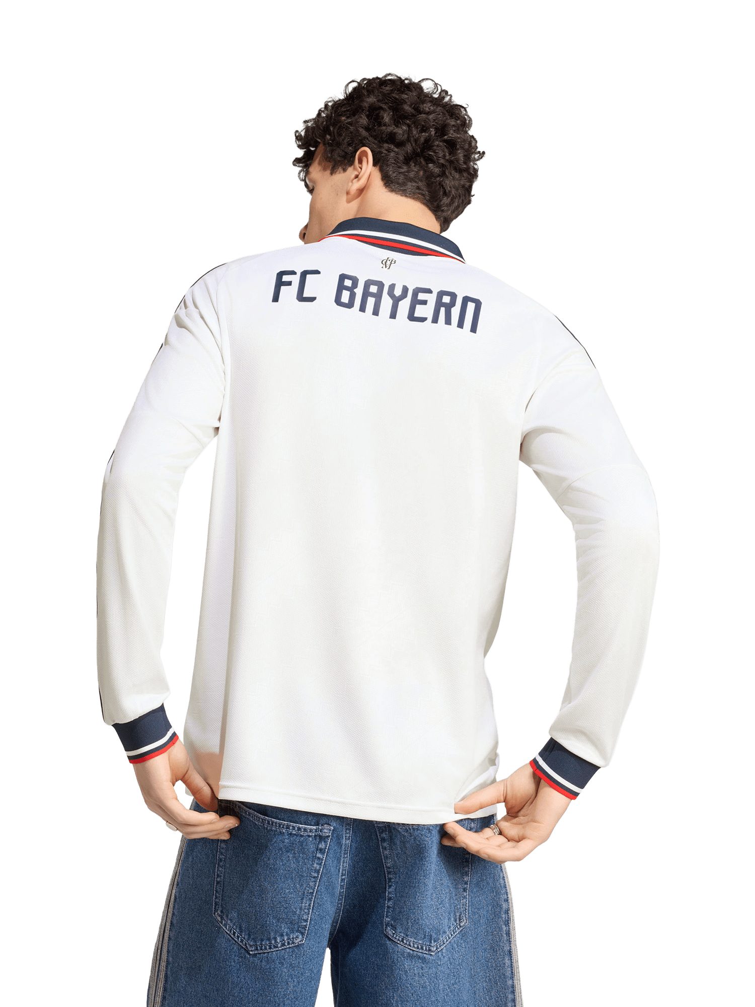 adidas Performance Fußballtrikot FC Bayern München, Langarm Trikot Away 26-27, Herren, Weiß