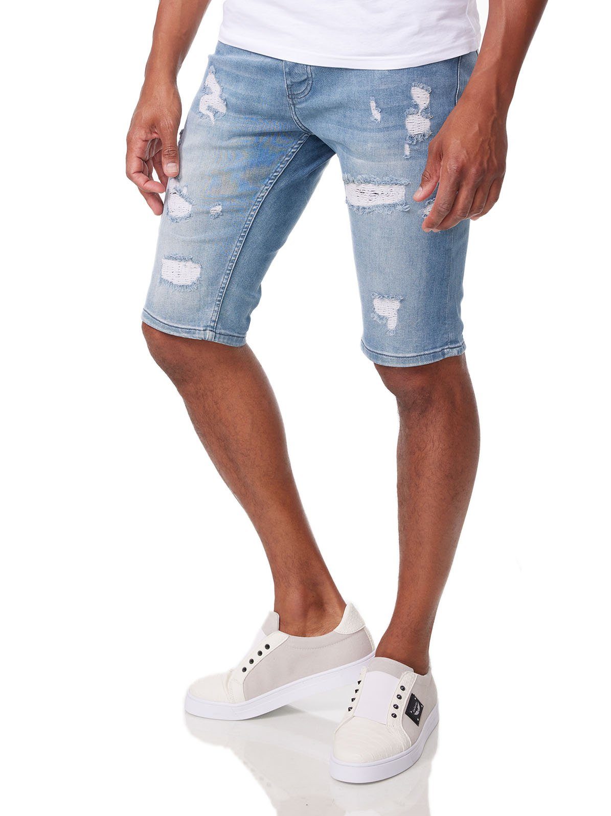 Denim House Jeansbermudas Destroyed Herren Jeans günstig online kaufen
