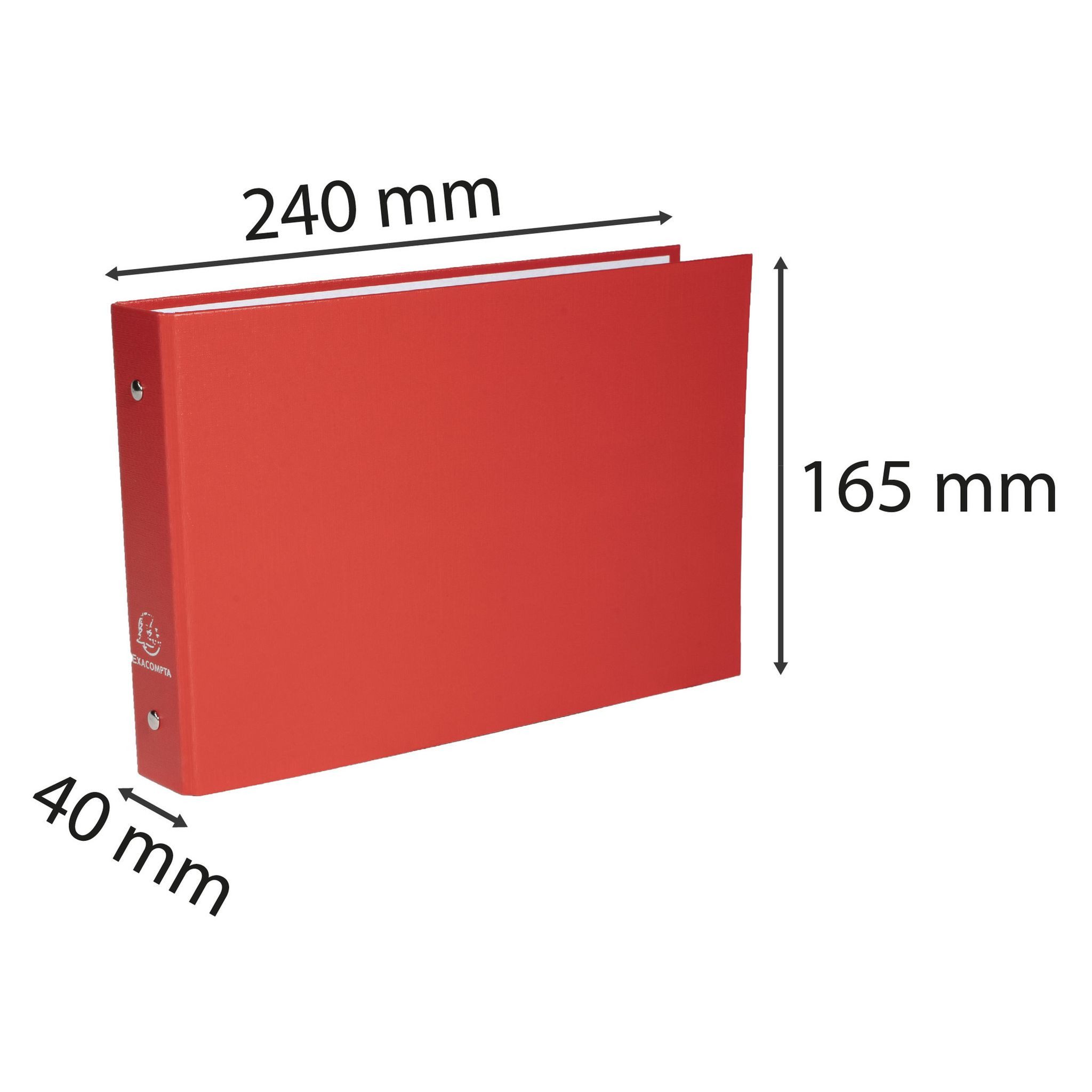 EXACOMPTA Ringbuchmappe Exacompta Ringbuch A5 PP oE 2R 25mm sort