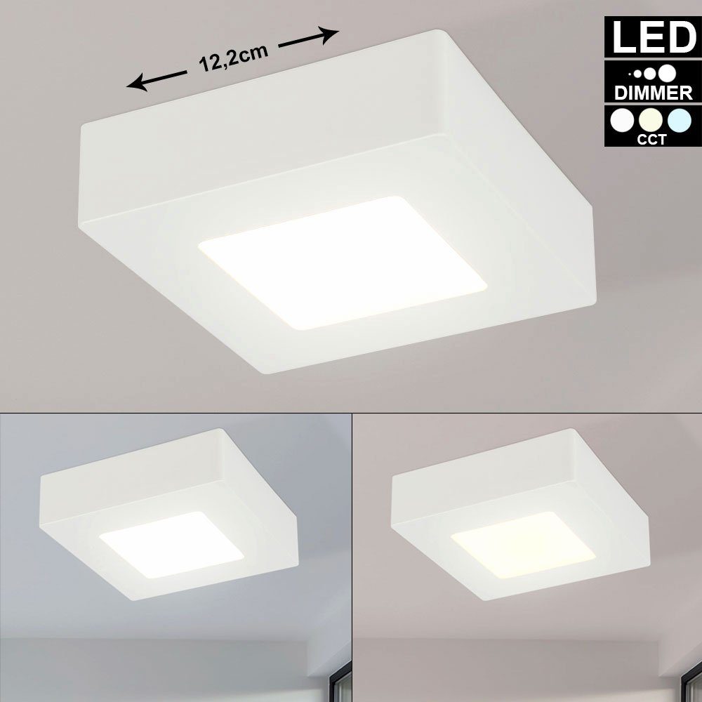 Globo LED Panel, LED-Leuchtmittel fest verbaut, Kaltweiß, Warmweiß, Neutralweiß, Tageslichtweiß, LED Decken Leuchte Aufbau Panel Wohn Schlaf Zimmer Beleuchtung