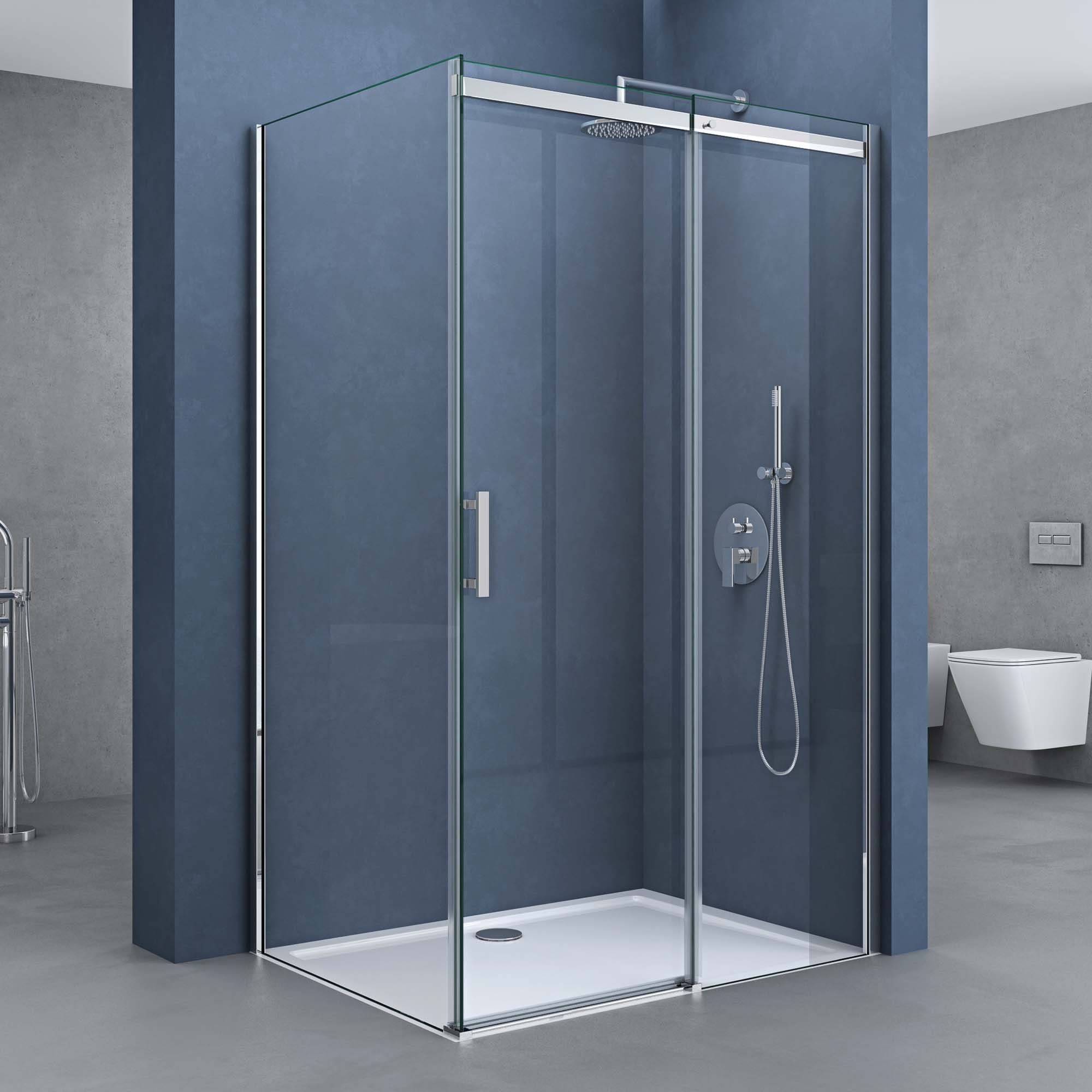 doporro Eckdusche Duschkabine Schiebetür Dusche Duschabtrennung günstig online kaufen