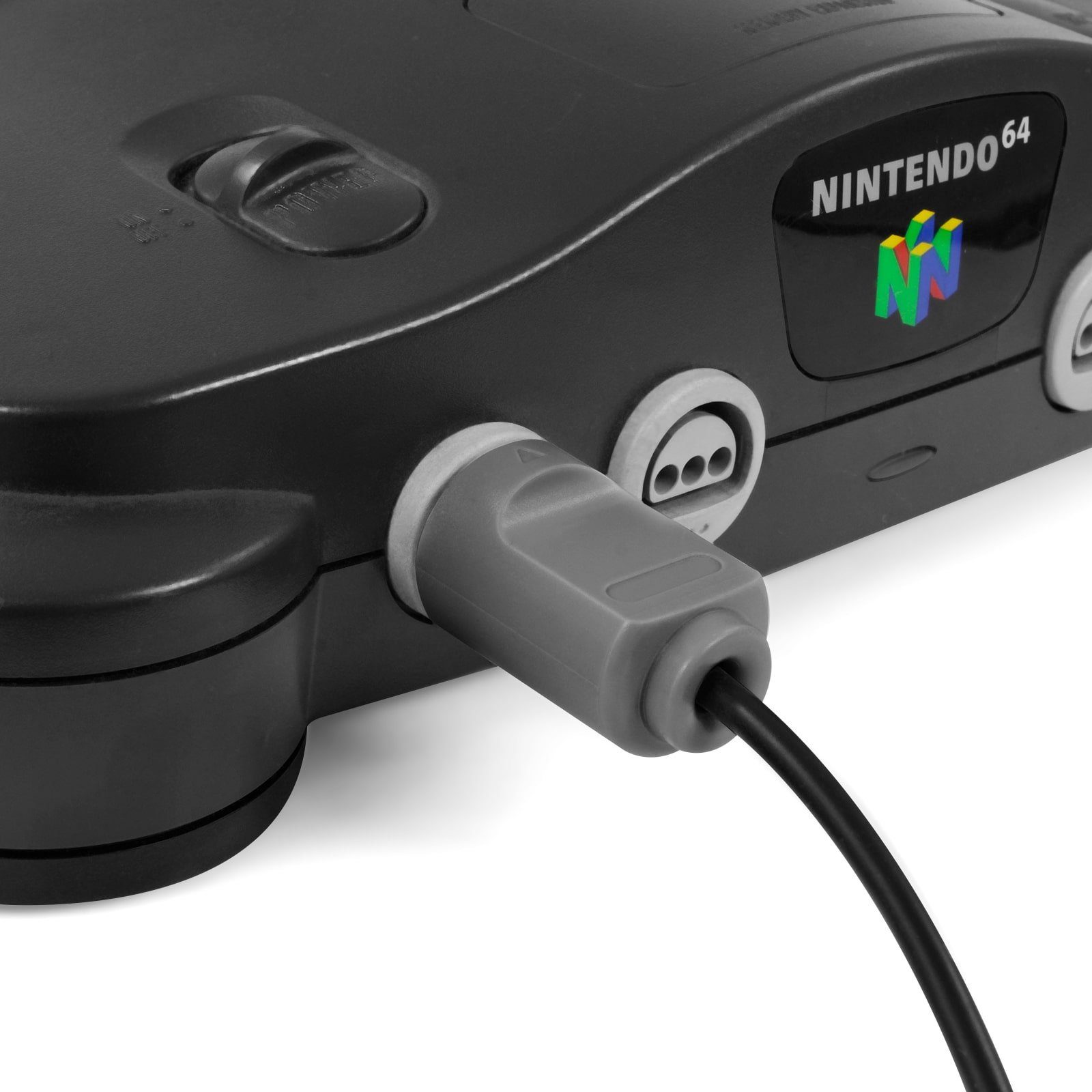 N64) Schwarz/Grau Nintendo Controller für 64 (1 in Gamepad für St., EAXUS
