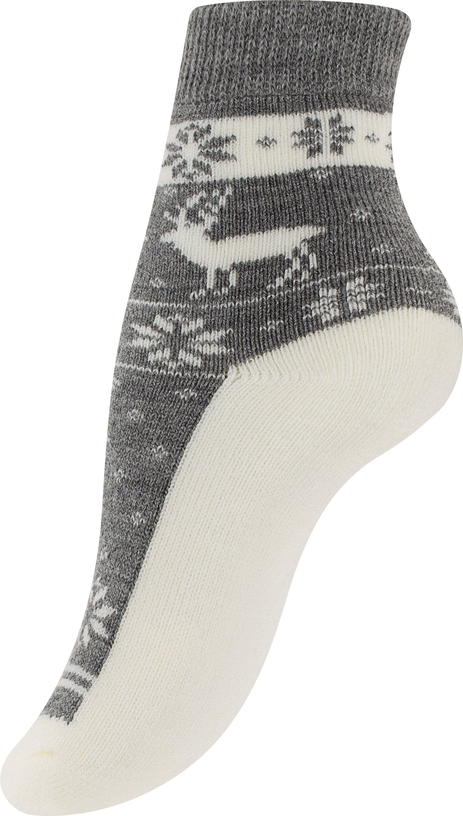 Yenita® Socken mit Innenfutter, Vollfrottee (4-Paar)