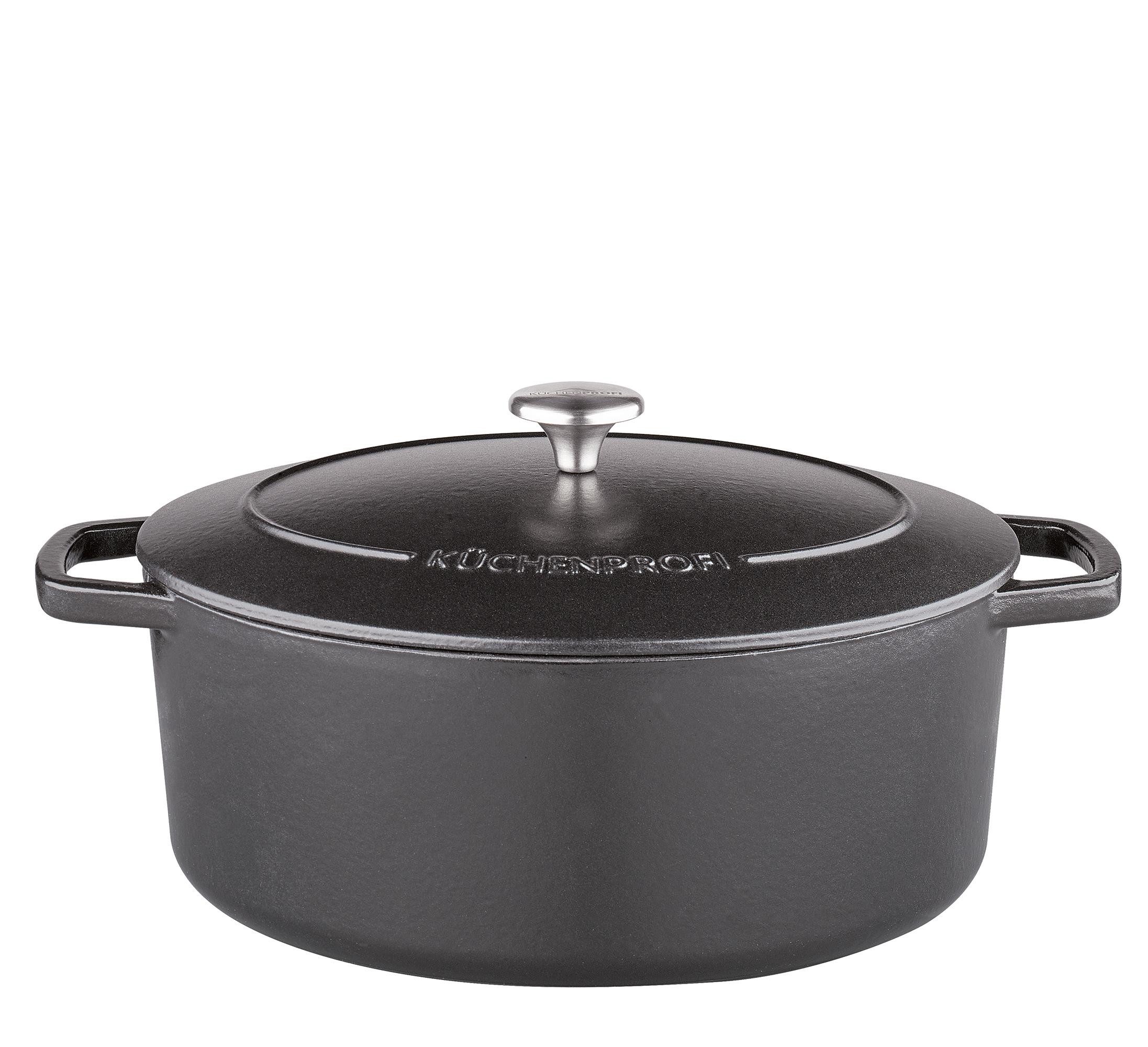 Küchenprofi Bräter Küchenprofi Bratentopf BRETAGNE oval, 33 cm schwarz