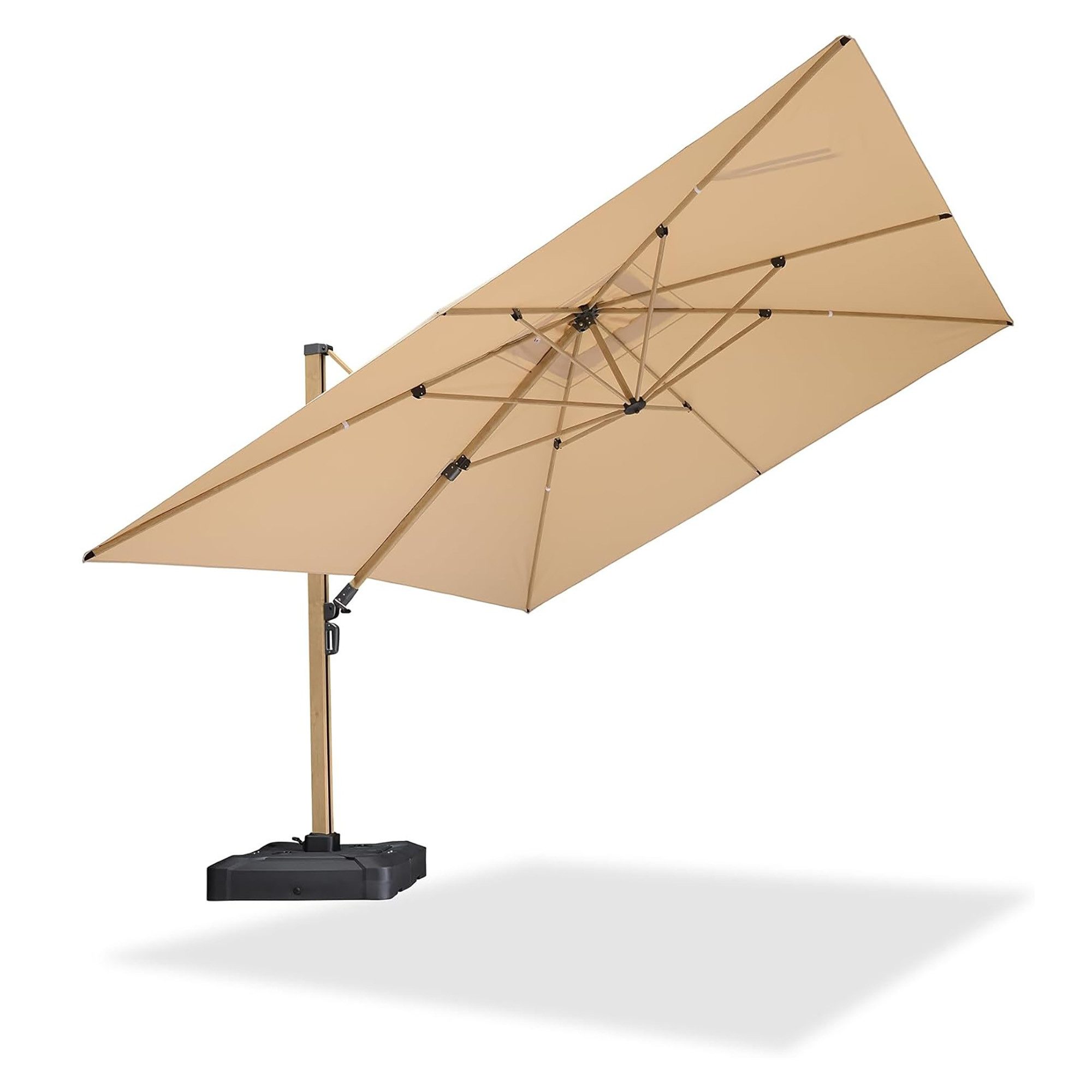 PURPLE LEAF Ampelschirm Großer windfester quadratischer günstig online kaufen