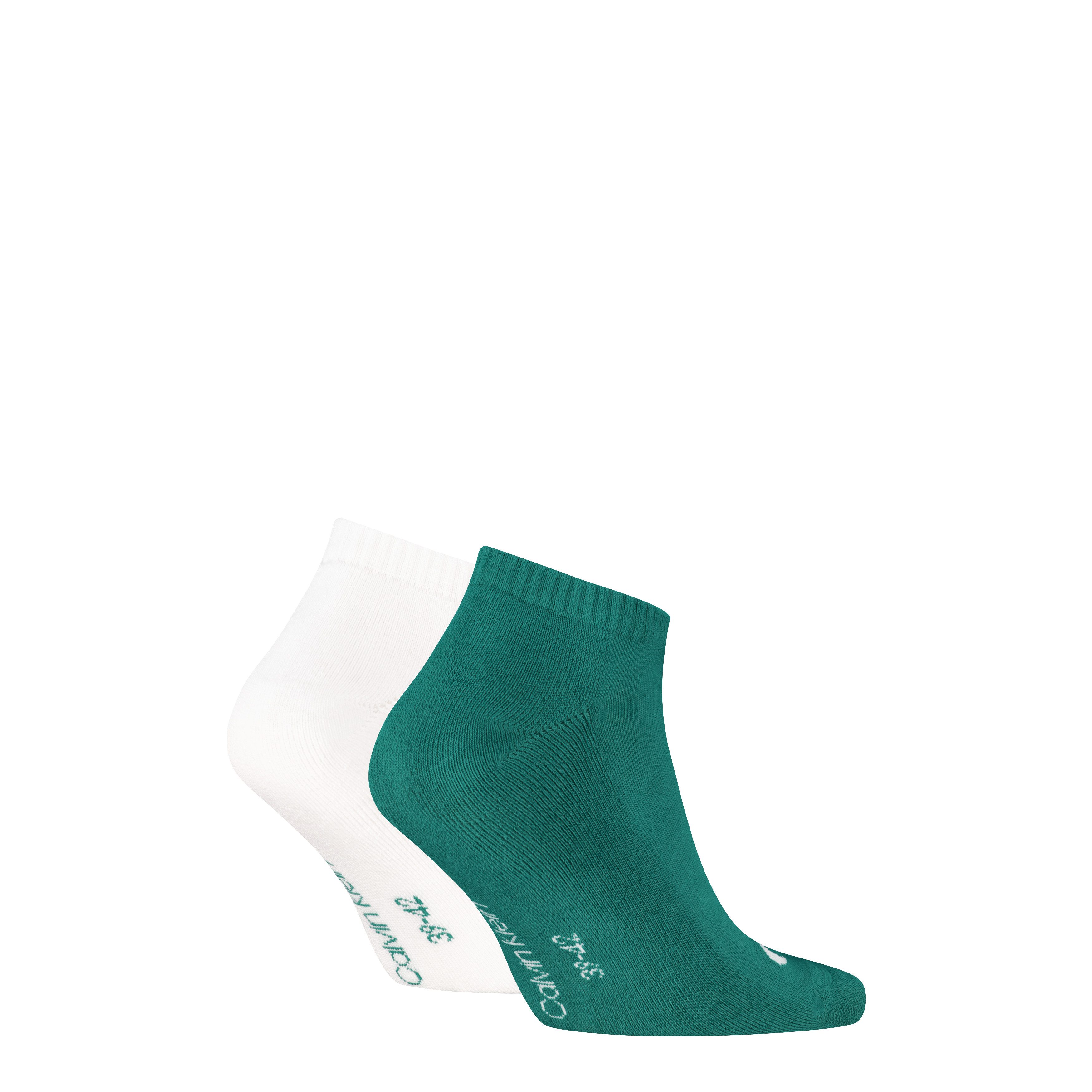 Calvin Klein Jeans Sneakersocken CKJ MEN SNEAKER 2P MONOGRAM (2-Paar, 2 Paar) komfortable Frotteesohle für zusätzlichen Komfort