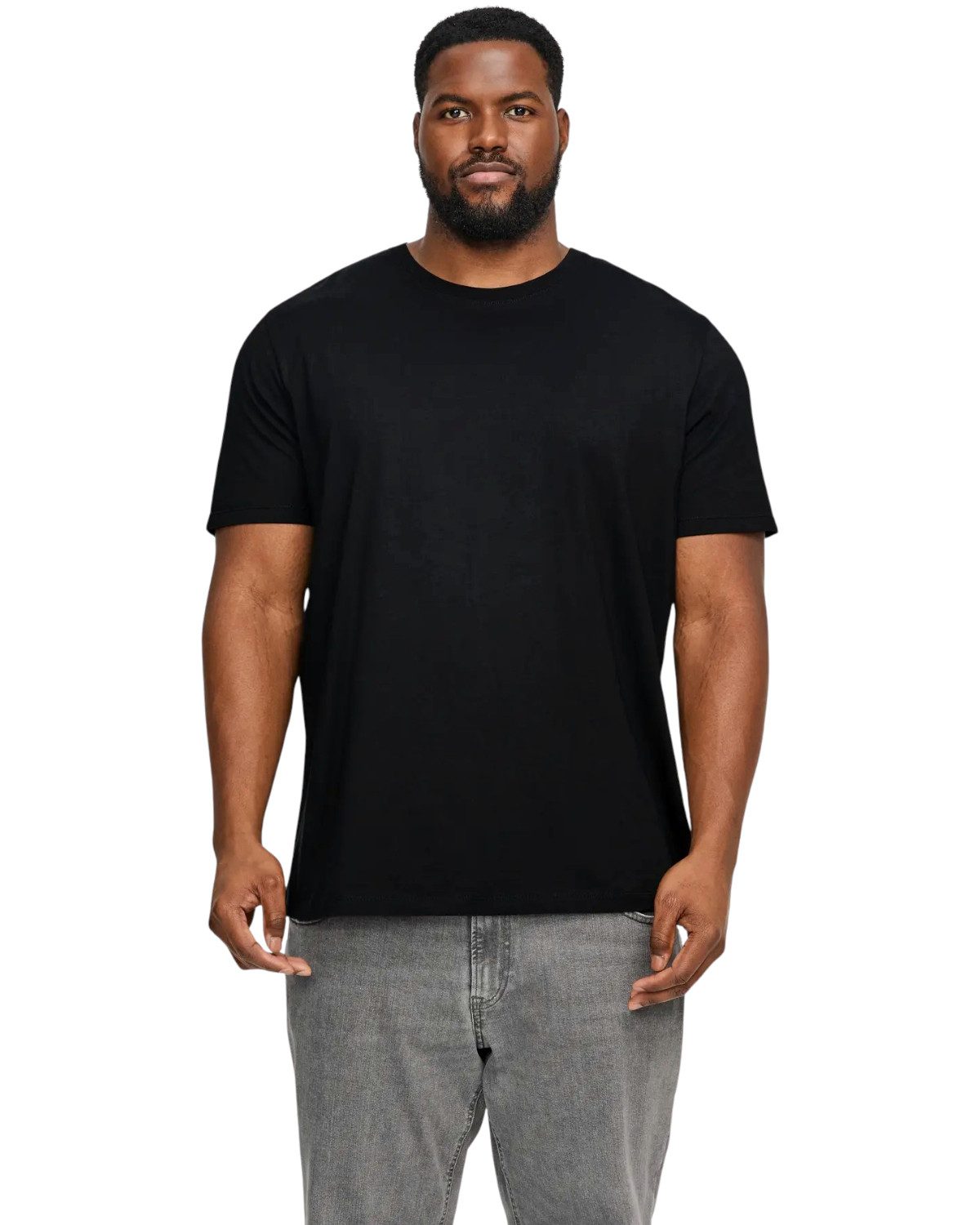 Jack & Jones PlusSize Print-Shirt (Spar-Set, 3er-Pack) Big Size Shirt Übergrößen Shirt