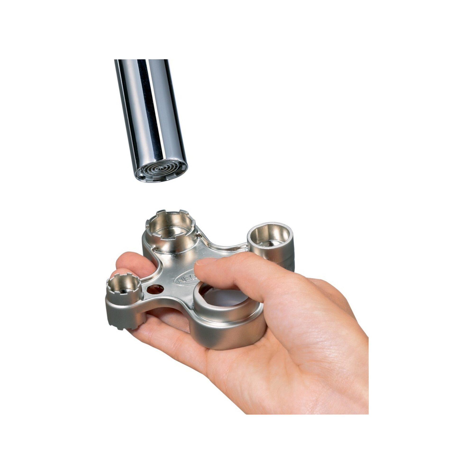 Heinz Hesse Zubehör-Set Universalschlüssel 82x82mm 4-Fach-Funktion NEOPERL