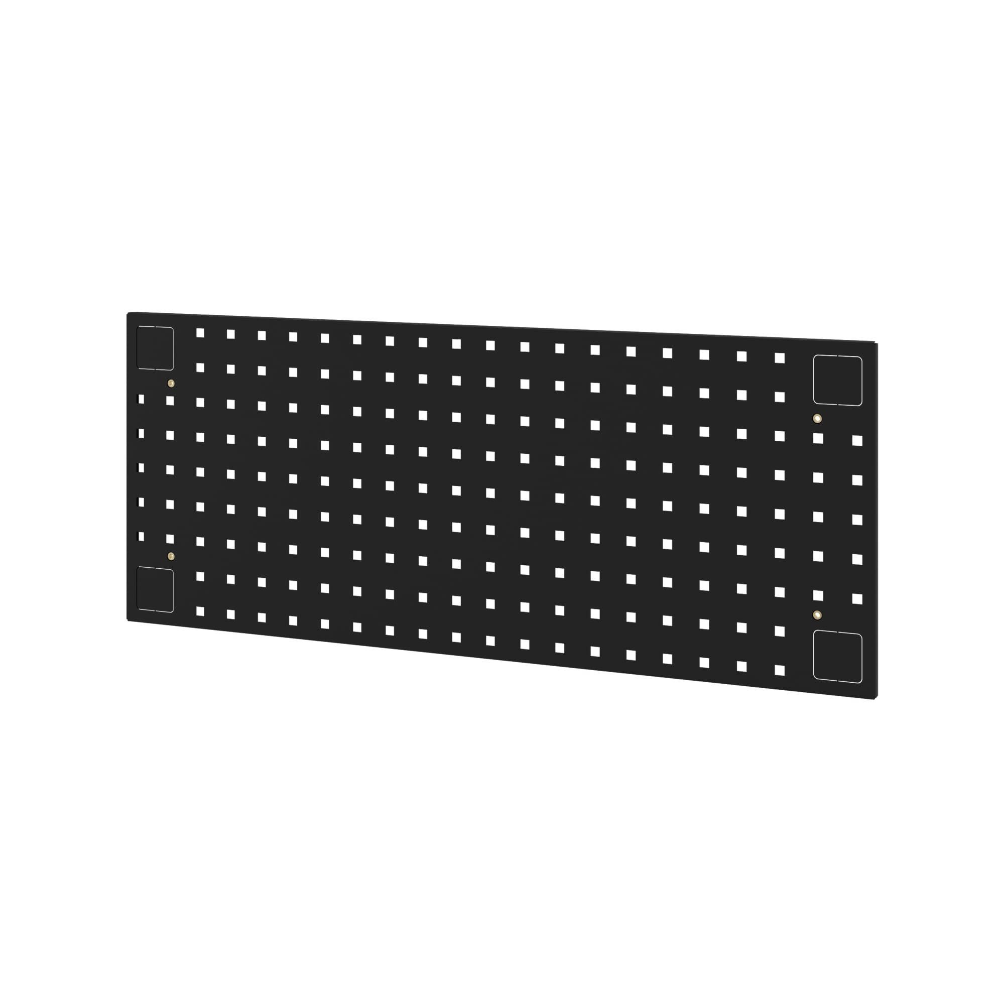Jan Nowak Lochwand Lochplatte MEGAN 834 x 342 mm Werkzeugwand Haken Halterung, 1 Stk., (Pegboard Werkzeugorganisation Werkstatt Garage Serwis, 1-tlg., 834 x 342 x 10 mm Lochraster Stahl 4 Schrauben montierbar), schwarz robust universell korrosionsbeständig langlebig