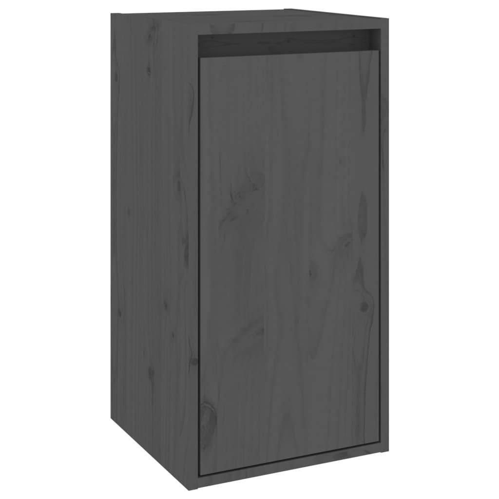 Kiefer TV-Schrank 6 Massivholz Stk. furnicato TV-Schränke Grau