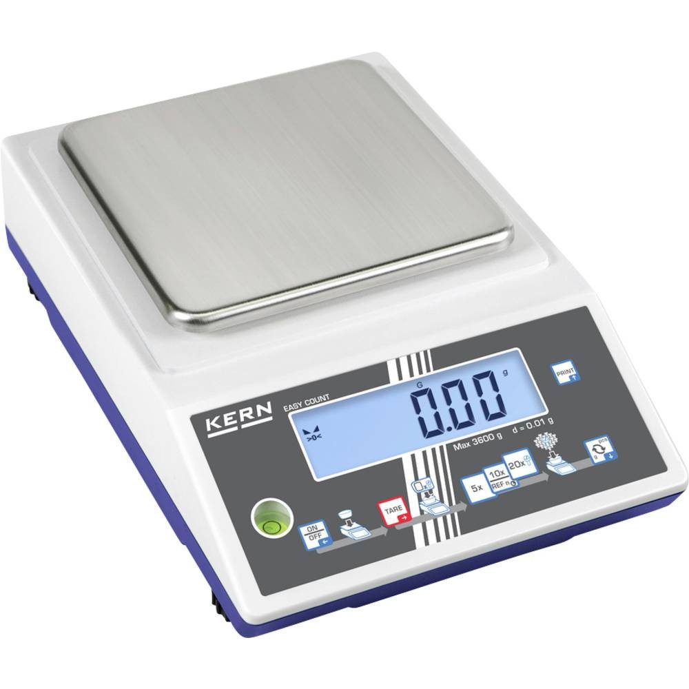 Kern Kofferwaage Zählwaage Max 3600 g d 0.01 g CKE 3600-2, Stückzählung, Kalibrierbar