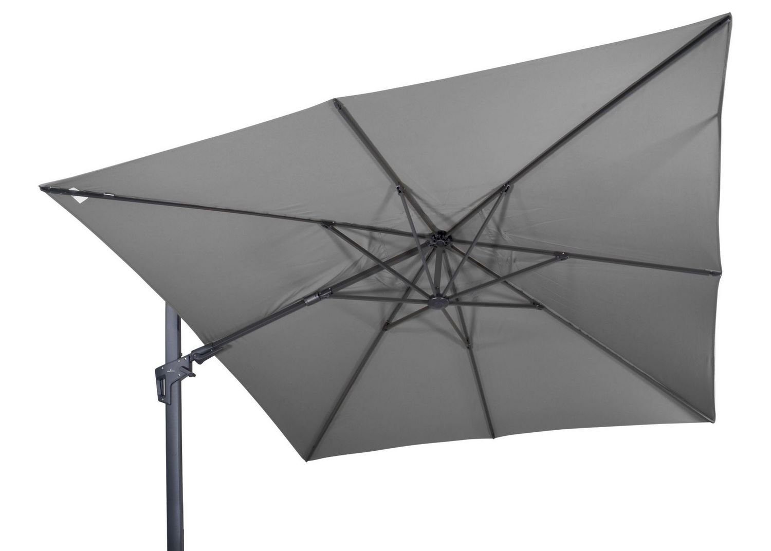 Lesli Living Sonnenschirm Lesli Living Ampelschirm "Virgo Flex" Grey 3x3m