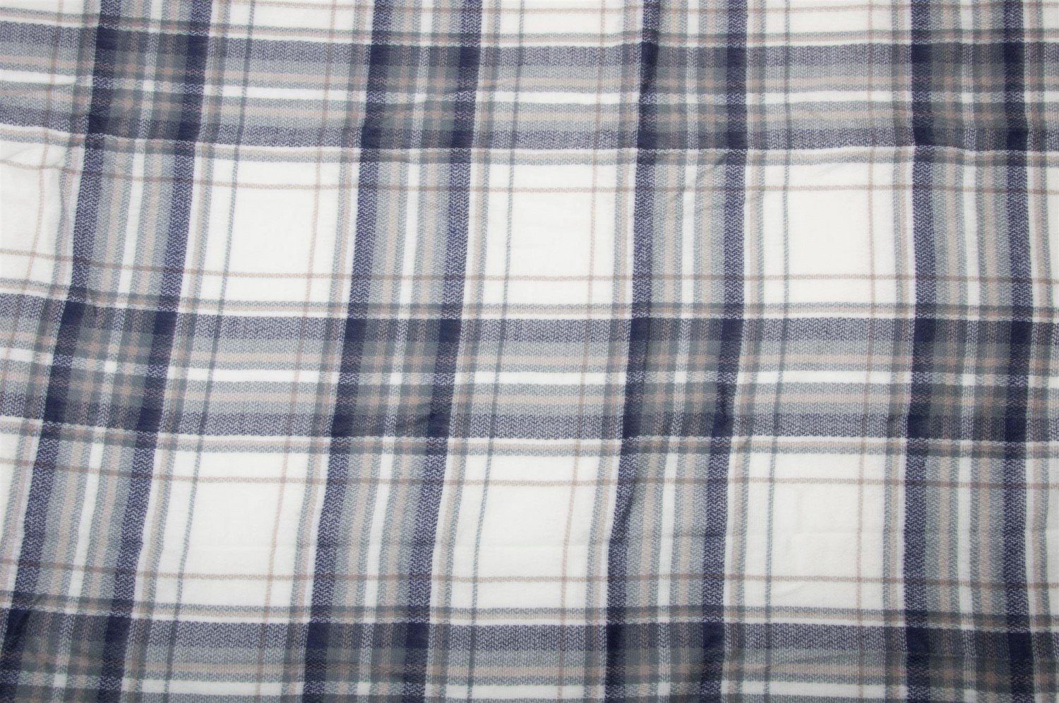 Tartan Weiß-Grau-Blau Plaid mit Karo Deckenschal styleBREAKER (1-St), XXL-Schal, Muster XXL
