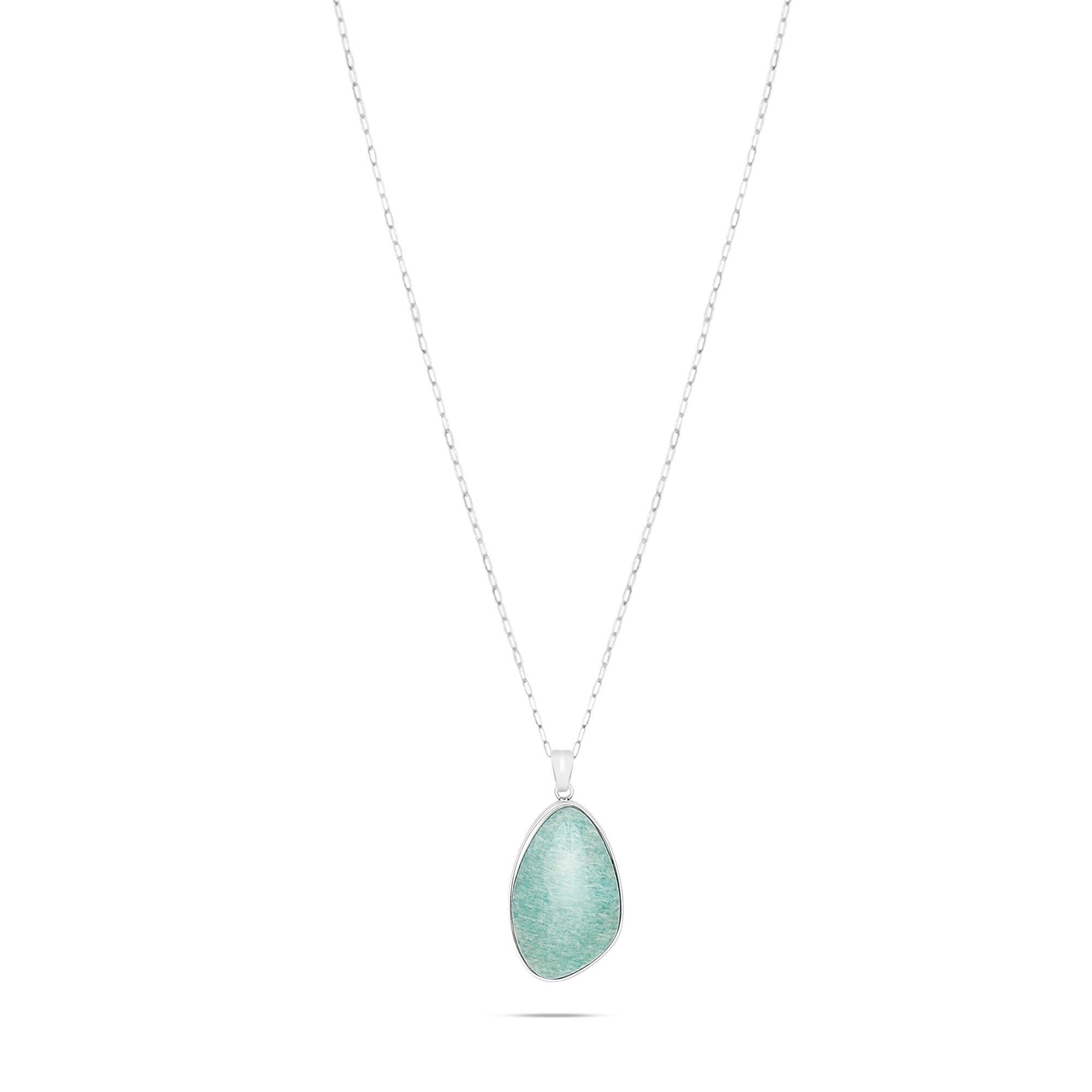 s.Oliver Lange Kette Stone, mit Amazonit, Moosachat oder Rosenquarz