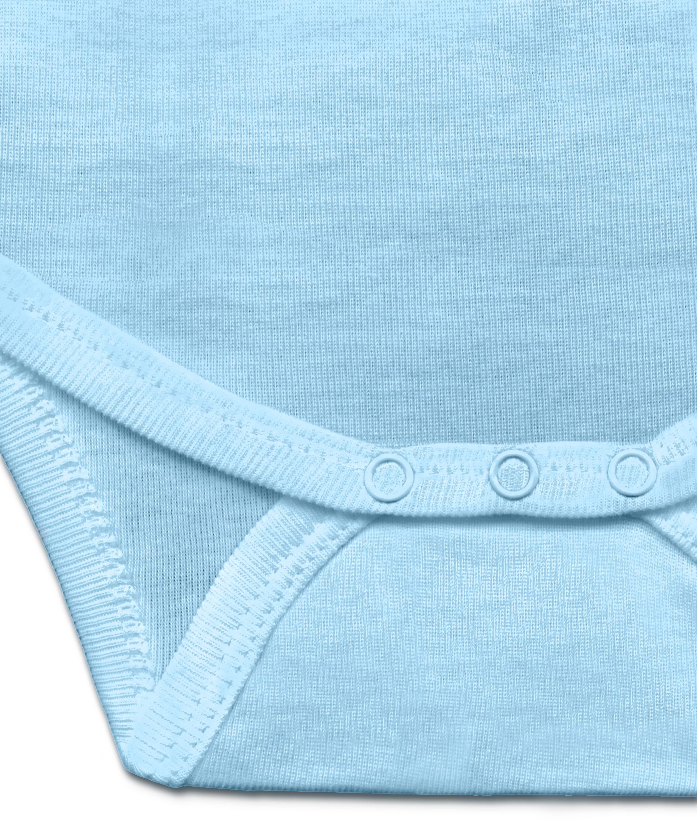 kleine LOGOSHIRT blau Body mit Maulwurf-Aufdruck Der