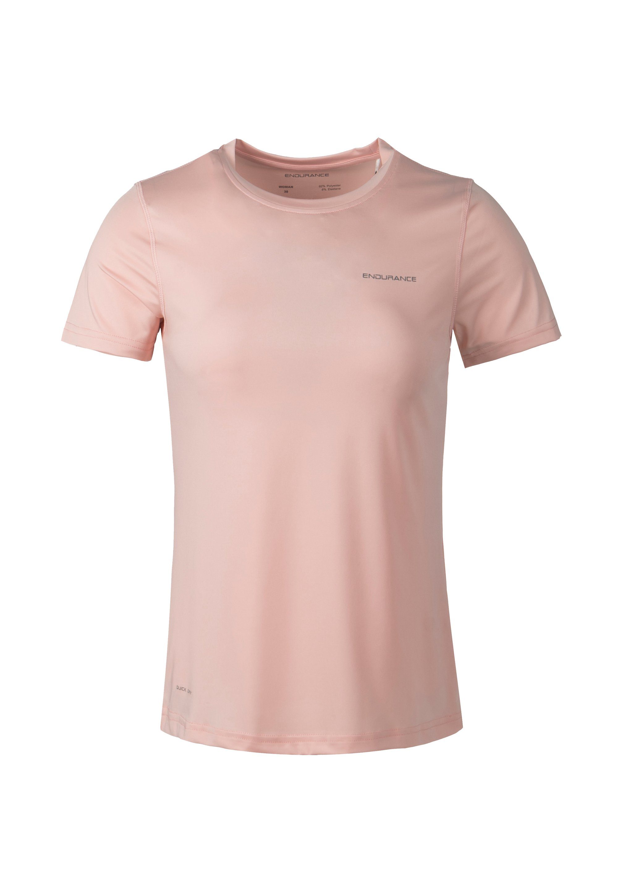 innovativer Yonan Funktionsshirt hellrosa (1-tlg) mit ENDURANCE QUICK-DRY-Technologie