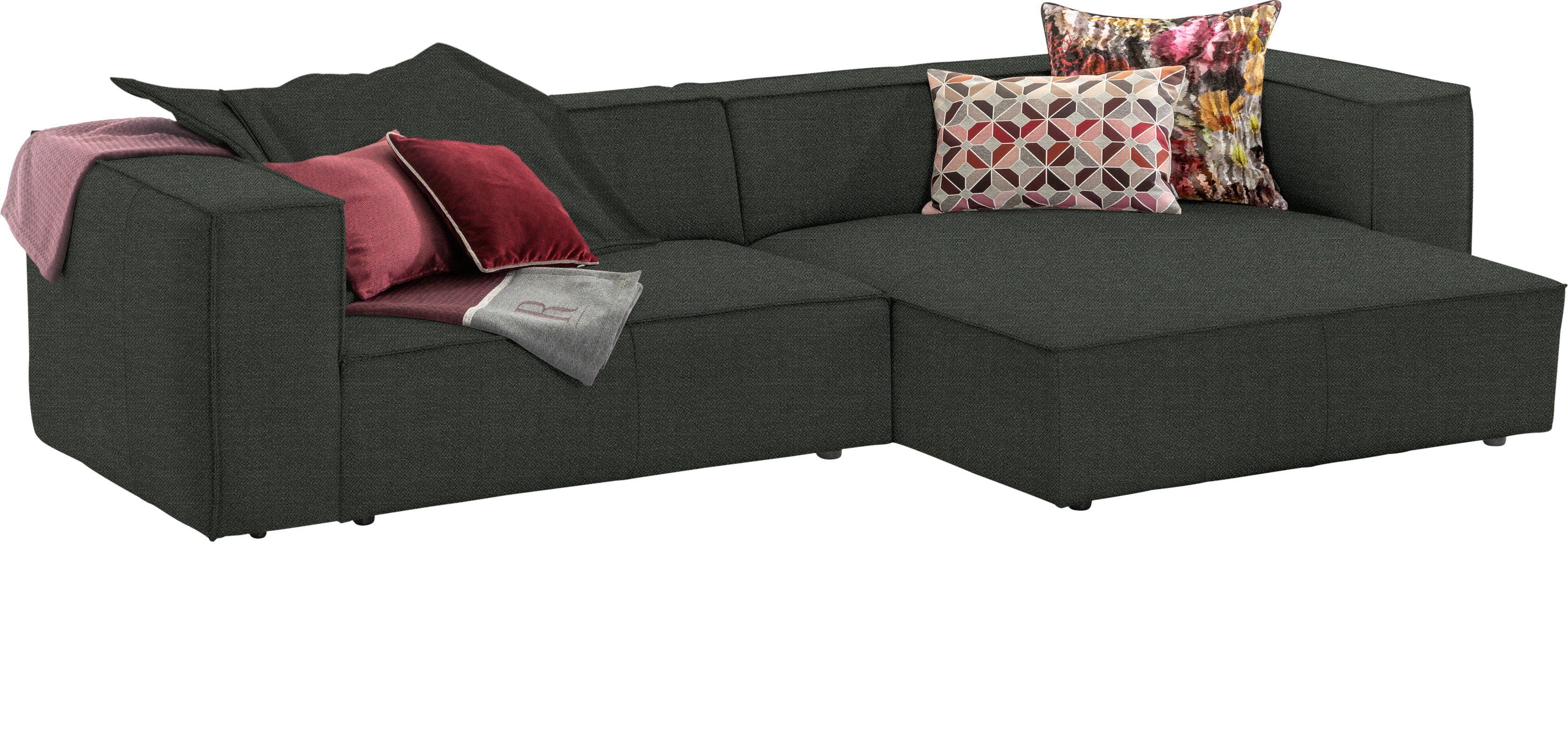 Biese, Federkern Ecksofa mit W.SCHILLIG eleganter mit around-the-block,