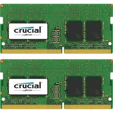 Crucial 16GB Kit (2 x 8GB) DDR4-2400 SODIMM Arbeitsspeicher