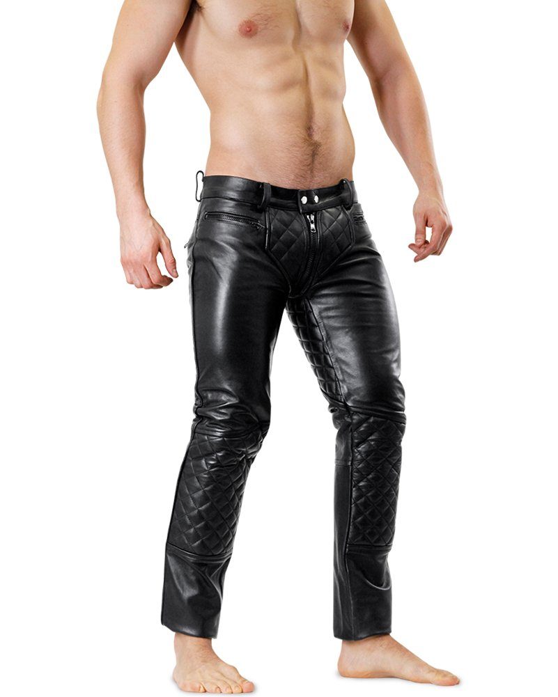 Lederhose Bockle® 5 GAY-ZIP gesteppt Lederhose Lederjeans mit durchgehendem günstig online kaufen