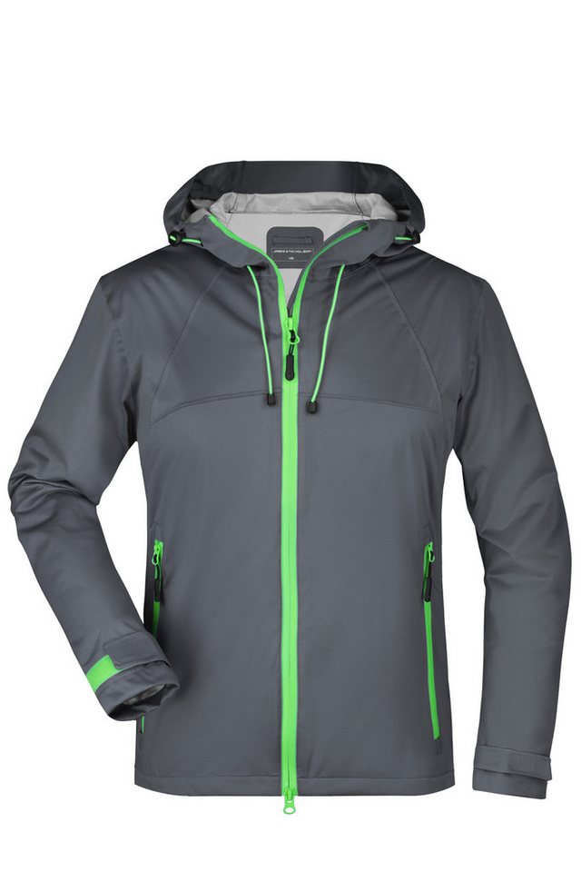 James & Nicholson Outdoorjacke Taillierte Damen Softshelljacke für extreme Wetterbedingungen JN1097 Ultraleicht Softshelljacke