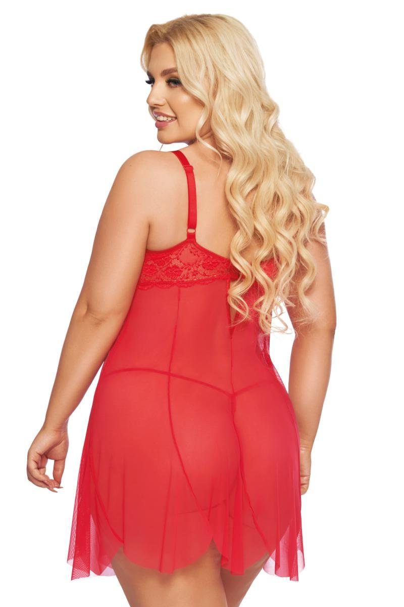 Damen Kleider Softline Babydollkleid in rot - XL