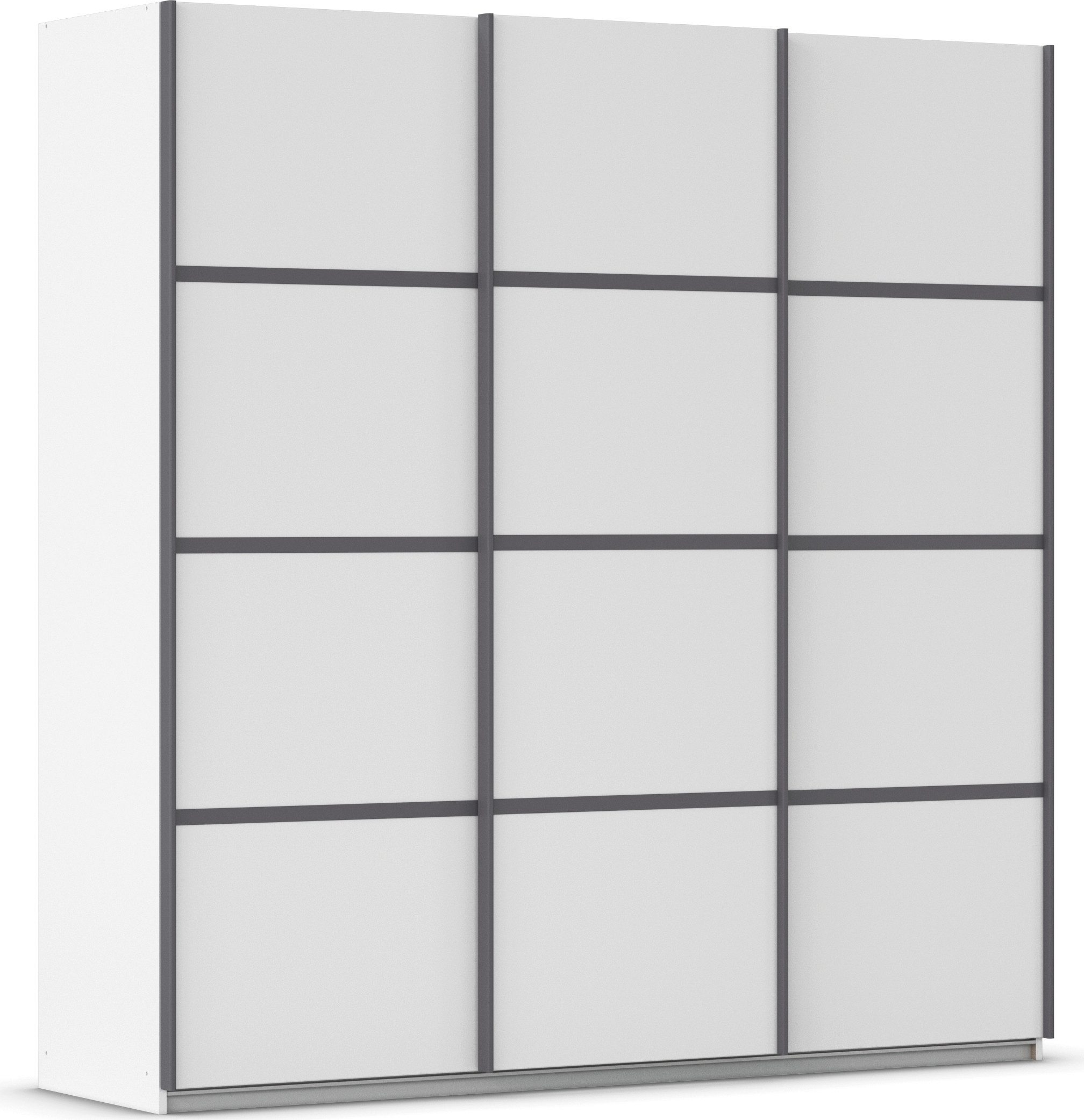 rauch Kleiderschrank Schwebetürenschrank OTTO´s Choice Garderobe Schrank TOP ANGEBOT Avola (in 3 verschiedenen Ausstattungen BASIC/CLASSIC/PREMIUM) mit eleganten Zierleisten in Chrom, Schwarz oder Weiß MADE IN GERMANY