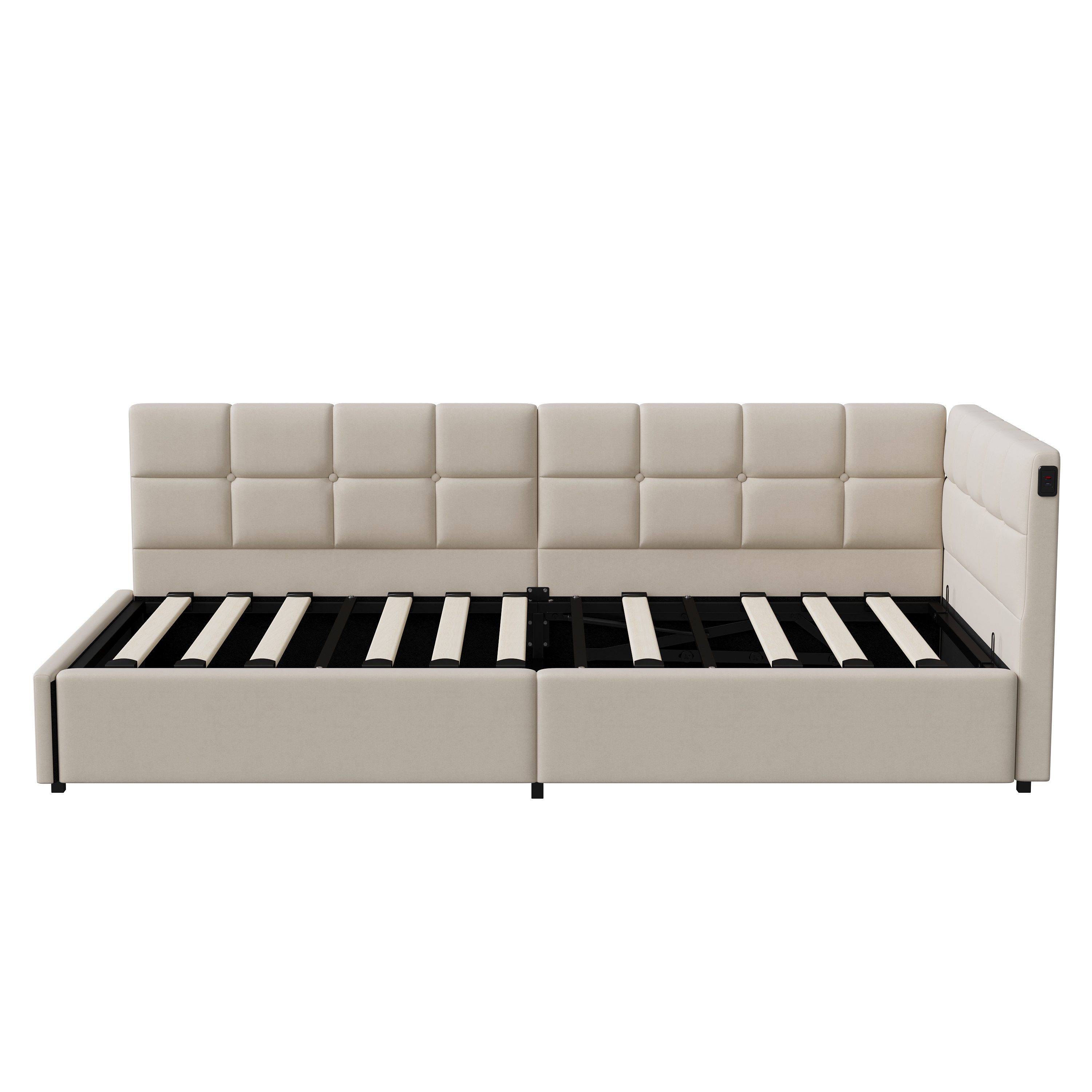 Furnishings Home Polsterbett Daybett Jugendbett Einzelbett (Hydraulisch heb günstig online kaufen