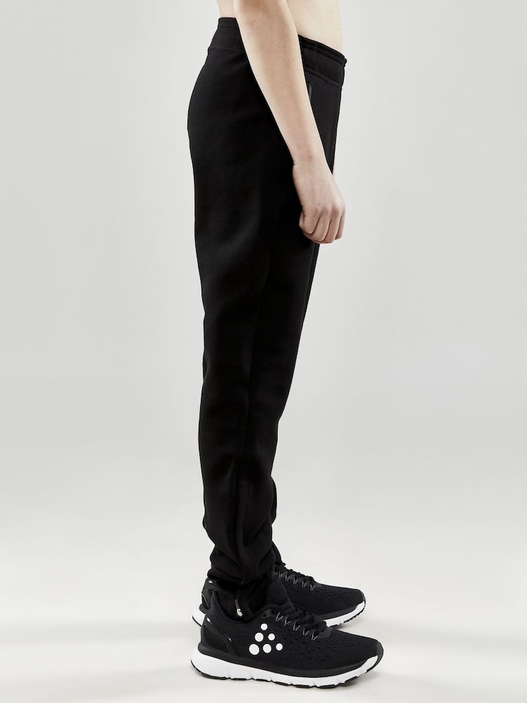 Craft Sweatpants Freizeithose Core Soul Zip (weiches Material) lang schwarz Kinder