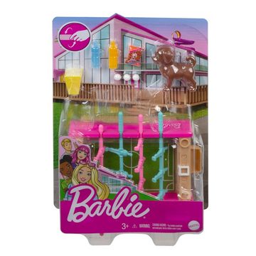 Barbie Puppenhausmöbel Barbie Tischfußball-Spiel Mattel Möbel Spiel-Set Einrichtung Haus