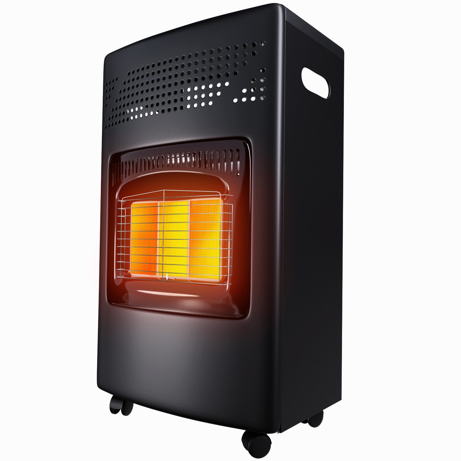 TroniTechnik Heizlüfter Infrarot- Heizgerät HB-015 Gasheizer,Piezo-Zündung,4200 Watt,I3B/P(50), Überhitzungsschutz, drei Leistungsstufen:1500/2800/4200 Watt Edelstahl