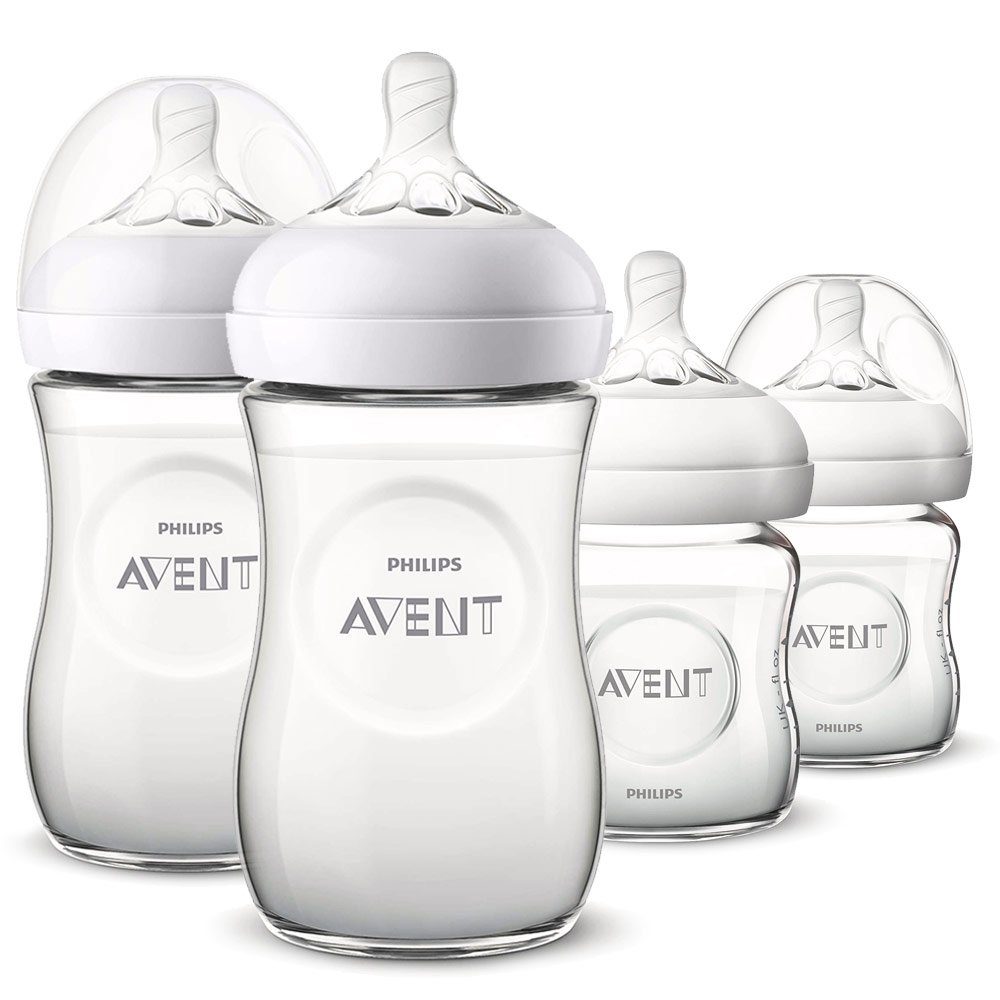 Philips AVENT Babyflasche »Glas - Flaschen-Set - Natural«, 4-tlg.  Neugeborenen-Starter-Set online kaufen | OTTO
