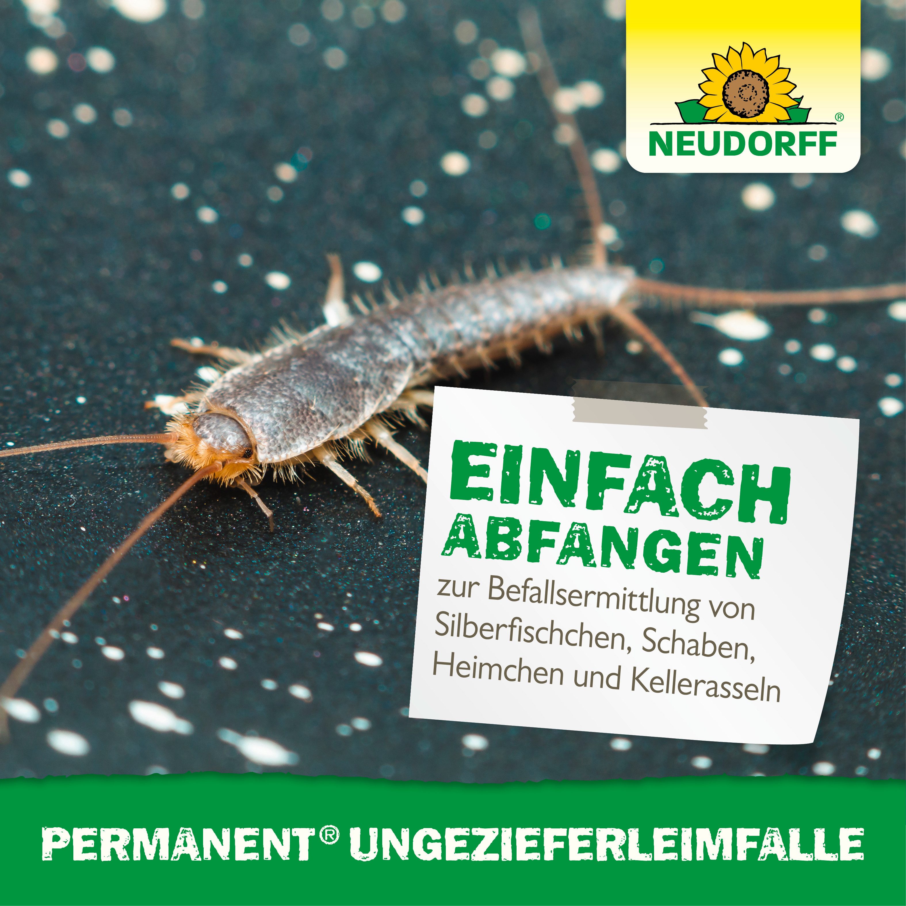 Neudorff Klebefalle Permanent UngezieferLeimFalle 2 Stk., Nachfüllbare Leimfalle ohne Insektizide für Innenräume – Bild 5 von 5