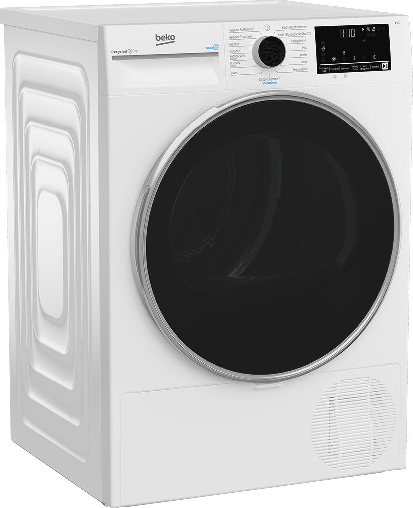 BEKO Wärmepumpentrockner B3T42249S, SteamCure-Dampffunktion für schonende Pflege und Frische