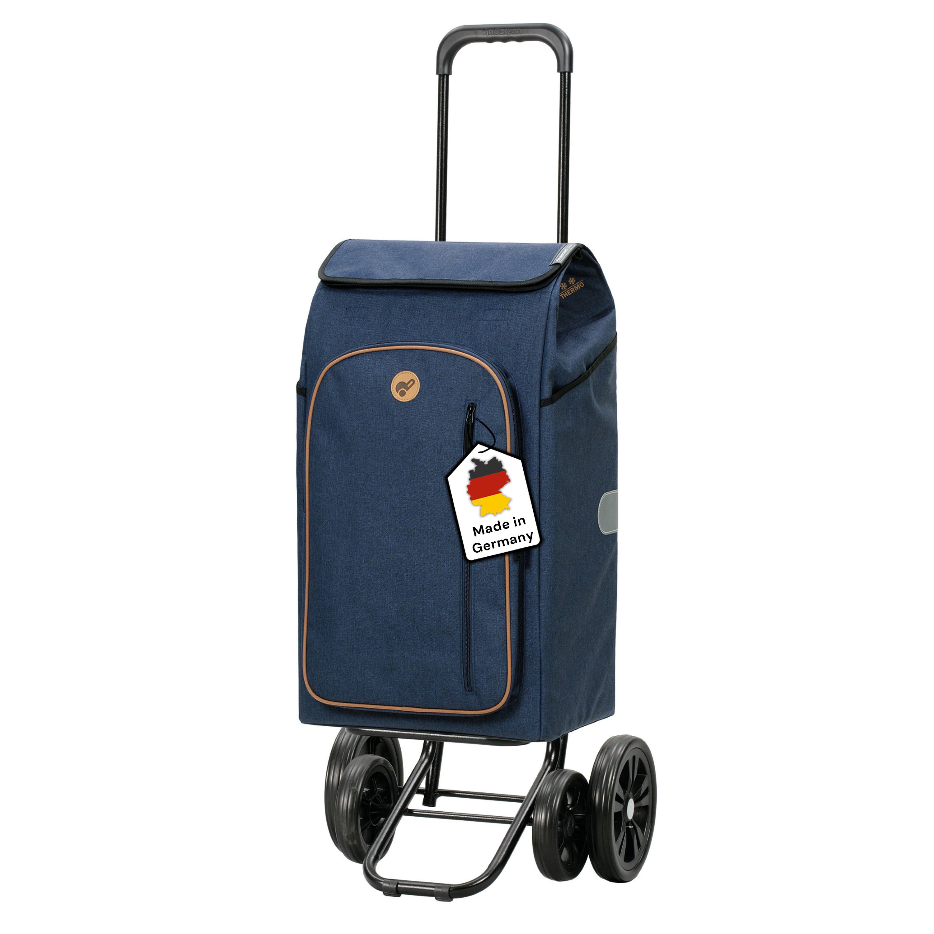 Andersen Einkaufstrolley Quattro Shopper Folke blau