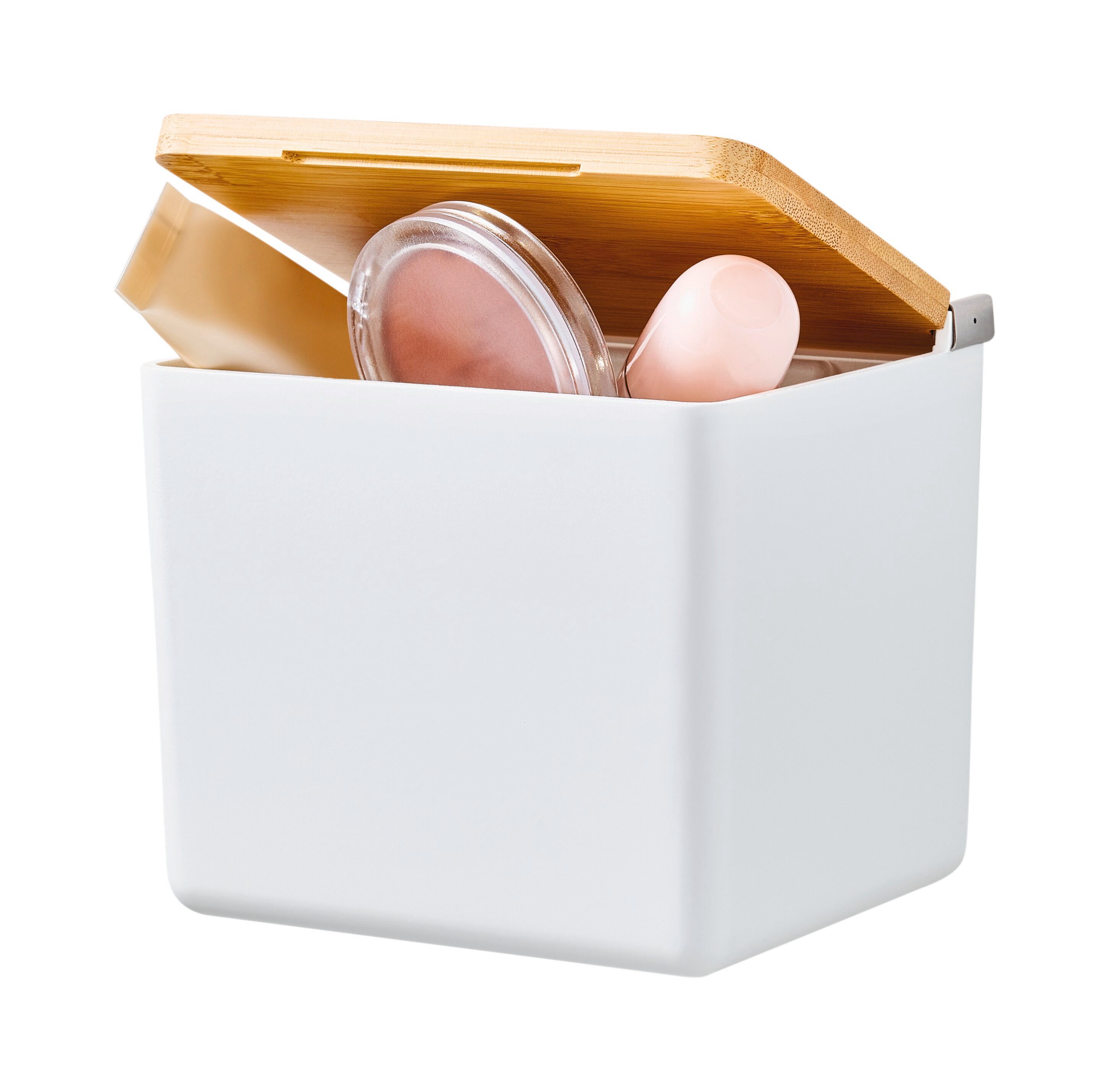 tesa Badorganizer BABOO Bad-Aufbewahrungsbox klein (Set, 1 St), Badezimmer Aufbewahrungslösung, Badregal zur Wandmontage ohne Bohren