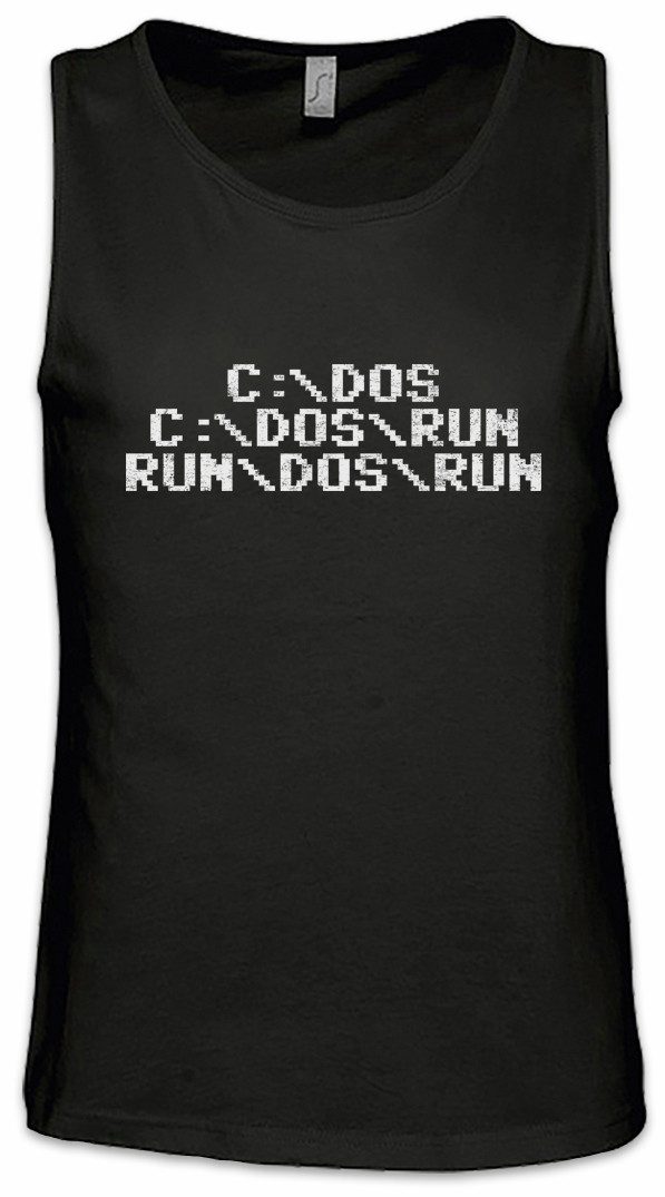 Tanktop Run Dos Run Ärmelloses T-Shirt Befehl Computer Software PC