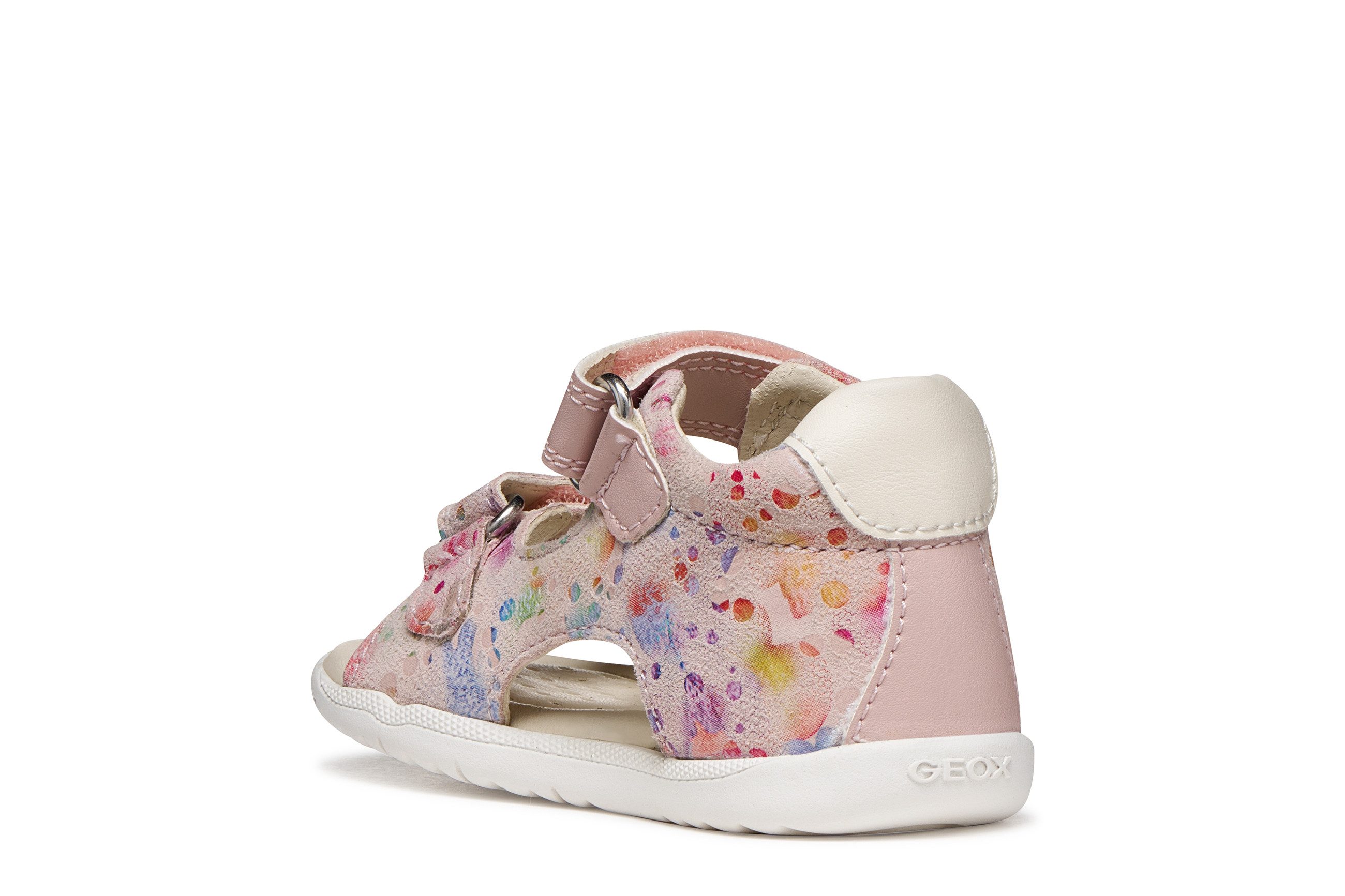 Geox B SANDAL MACCHIA GIR Lauflernschuh Babyschuh mit Klettverschluss, Größenschablone zum Download