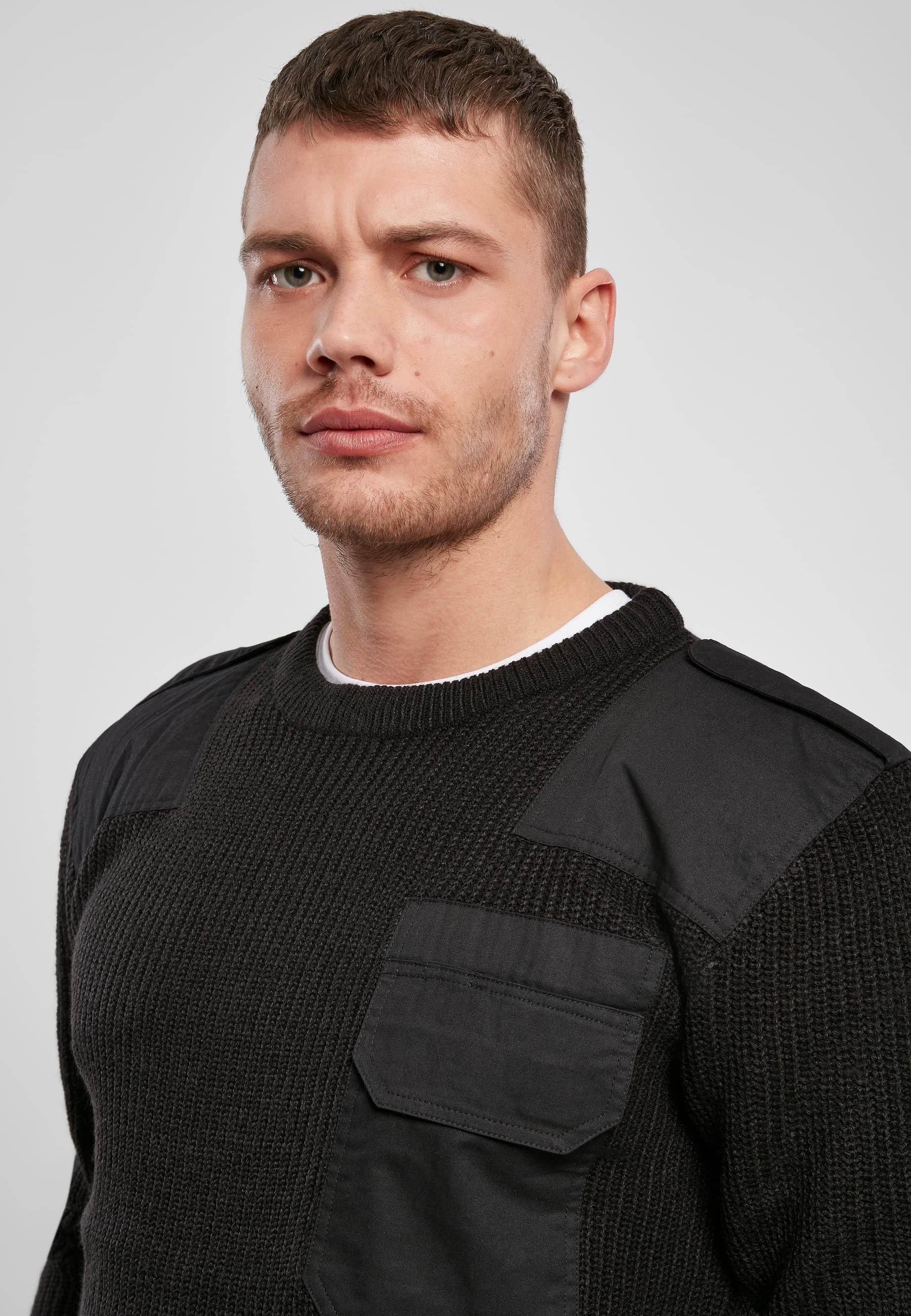 Military Herren black Kapuzenpullover (1-tlg) Brandit Sweater