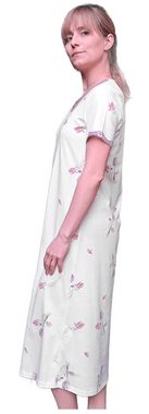 OH!ZUZA Nachthemd Damen Schlafshirt mit kurzem Arm (1-tlg) Baumwolle