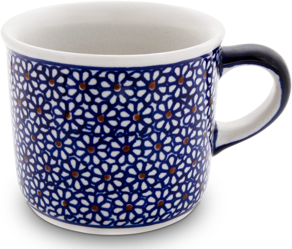 Bunzlauer Keramik Becher Bunzlauer Keramik 400 ml Kaffeepott Teebecher Ø10,2cm H 8,6cm Dekor120, Keramik