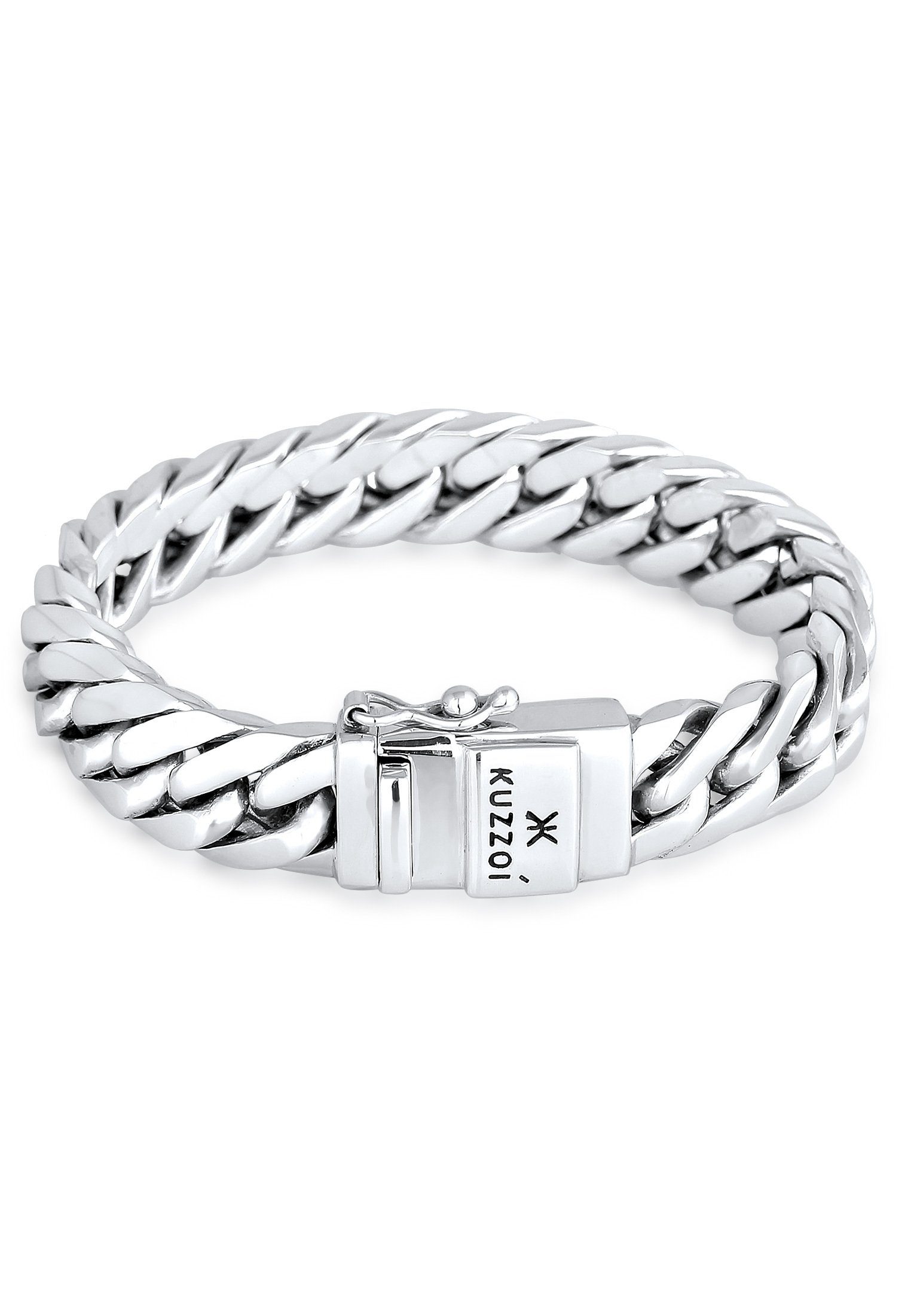 Kuzzoi Armband Herren Panzerarmband Kastenverschluss 925er Silber günstig online kaufen