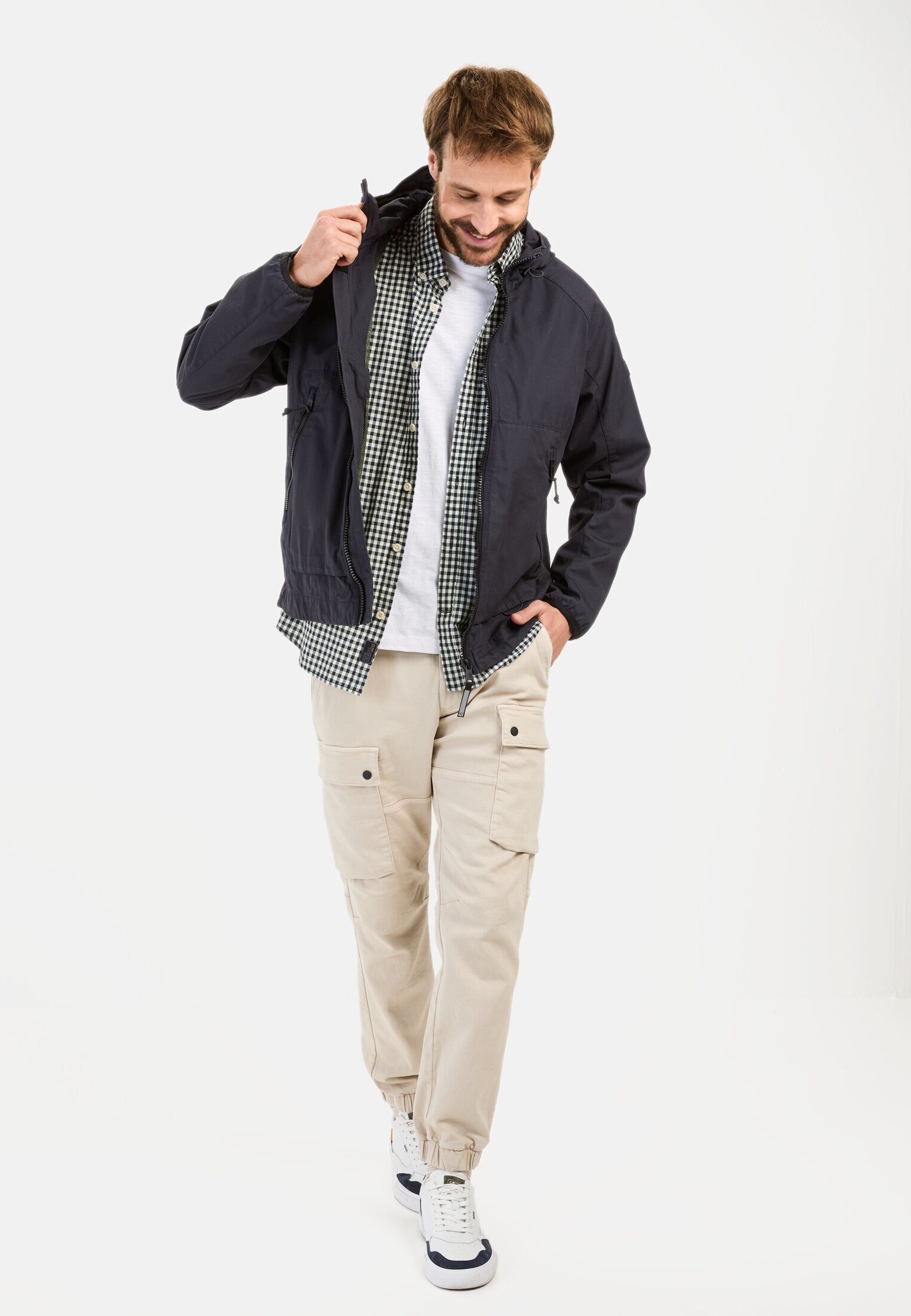 camel active Blouson Blouson mit reflektierenden Details Langarm Reflektierende Details