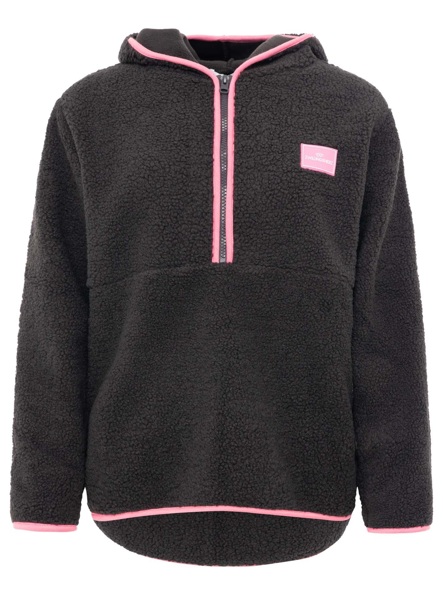 Zwillingsherz Hoodie Teddyhoodie mit Zipper