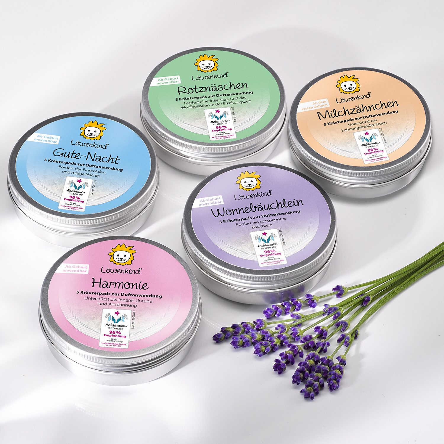Löwenkind Pflege-Set 5er-Dosen-Set Bestseller Löwenpads Bestseller-Set, 5-tlg., 4x 5 Pads unserer beliebtesten Löwenpads!