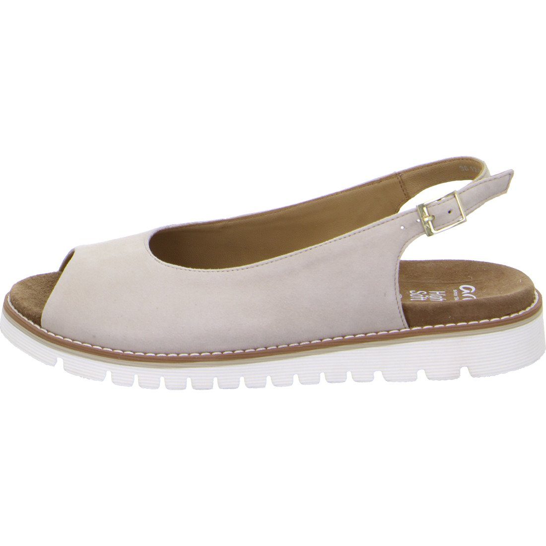 Sandalette - Kent-Sport beige Schuhe, Ara Glattleder 048030 Ara Sandalette