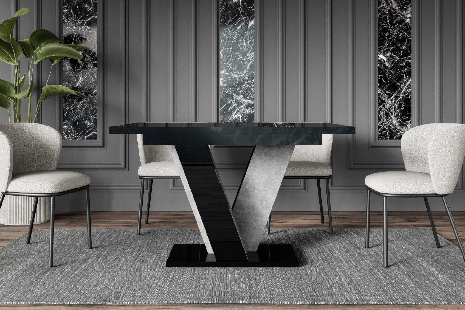 ALTDECOR Esstisch INEY (Esstisch ausziehbar, Esszimmertische, Tisch Wohnzim günstig online kaufen