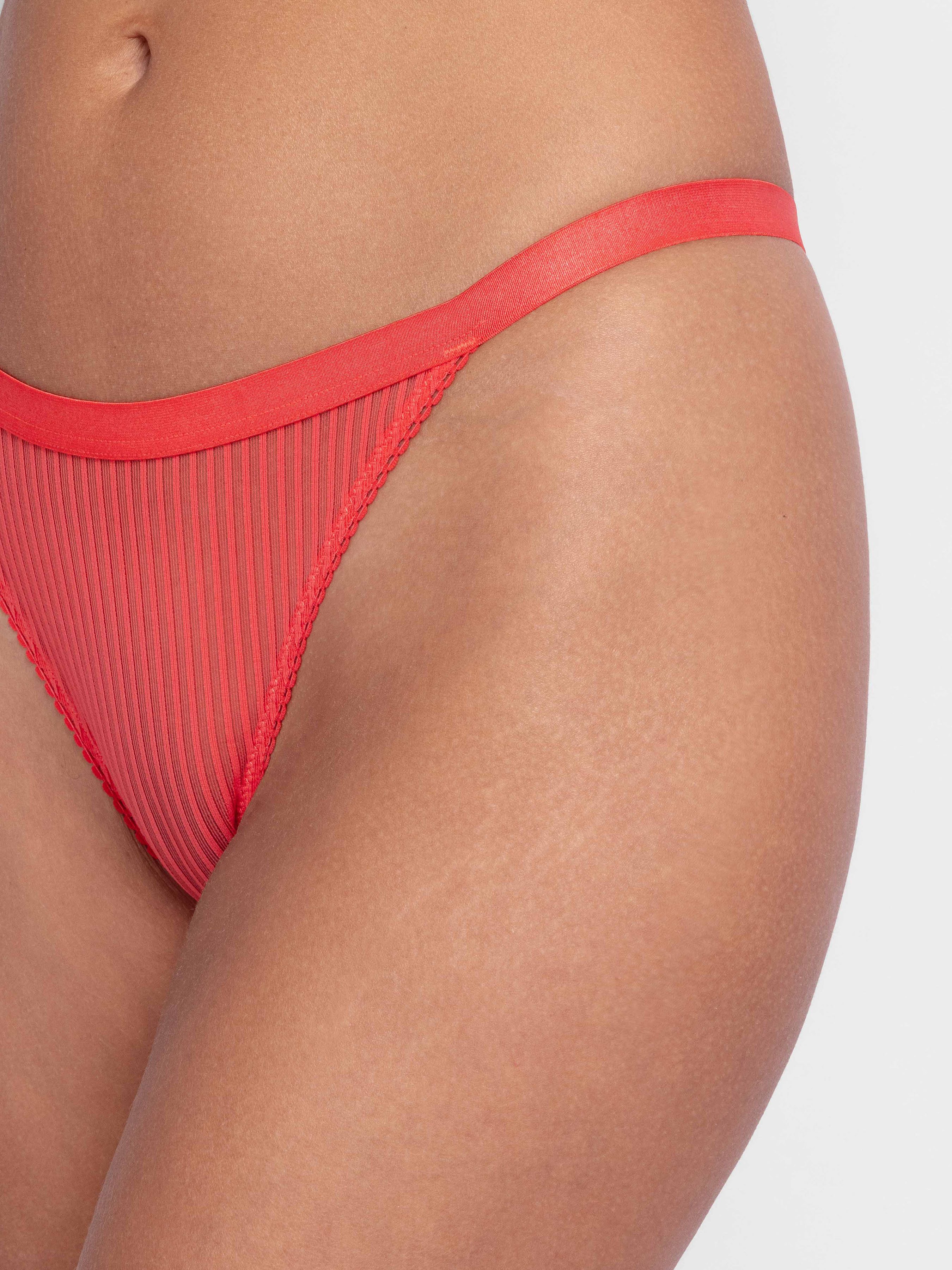 Dorina String Lamina (2er Pack) Mit gestreiftem Netzbesatz