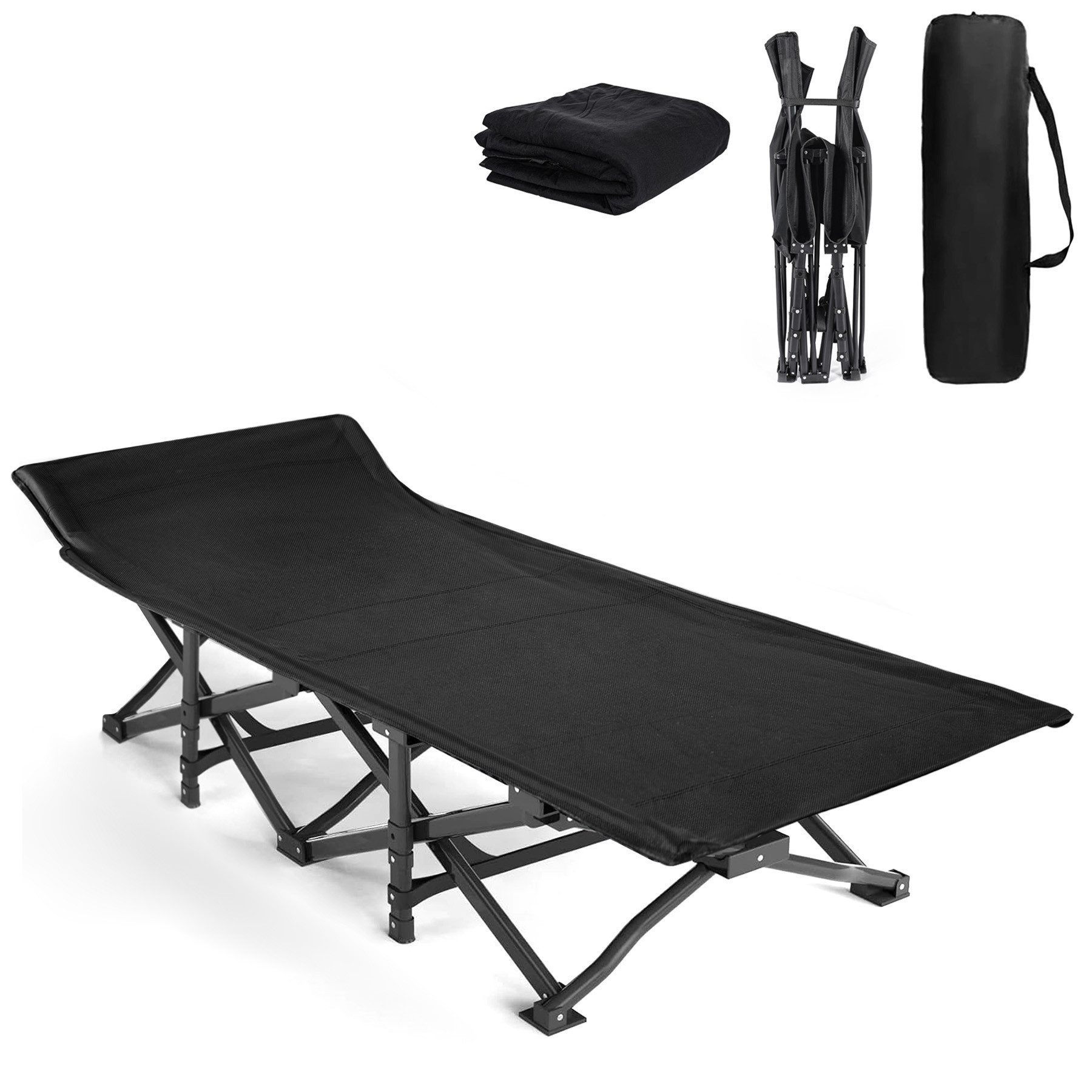 Klappbett Campingbett feldbett klappbar bis 200 kg für Indoor Outdoor